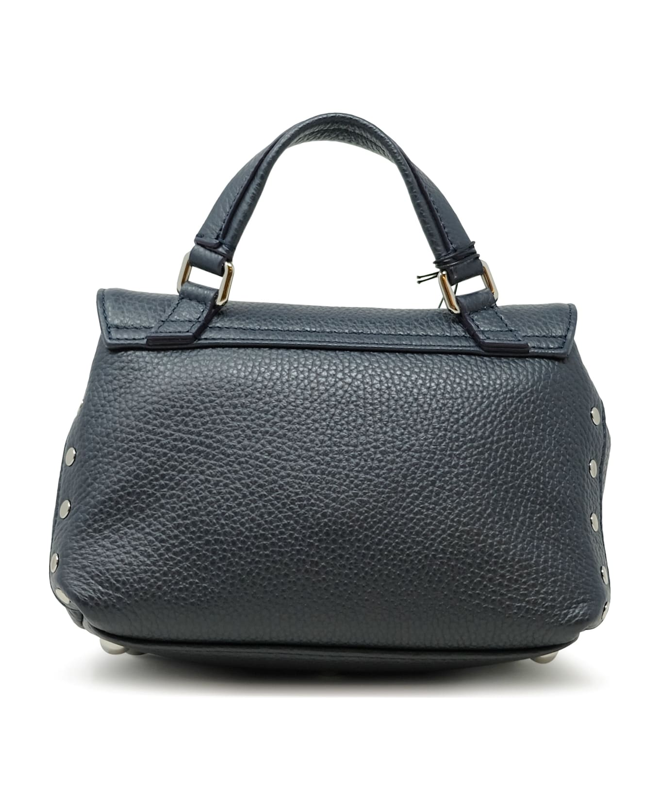 Zanellato 068010-0050000-z0520 Dark Navy Postina Daily Giorno Baby Leather Handbag - BLUE
