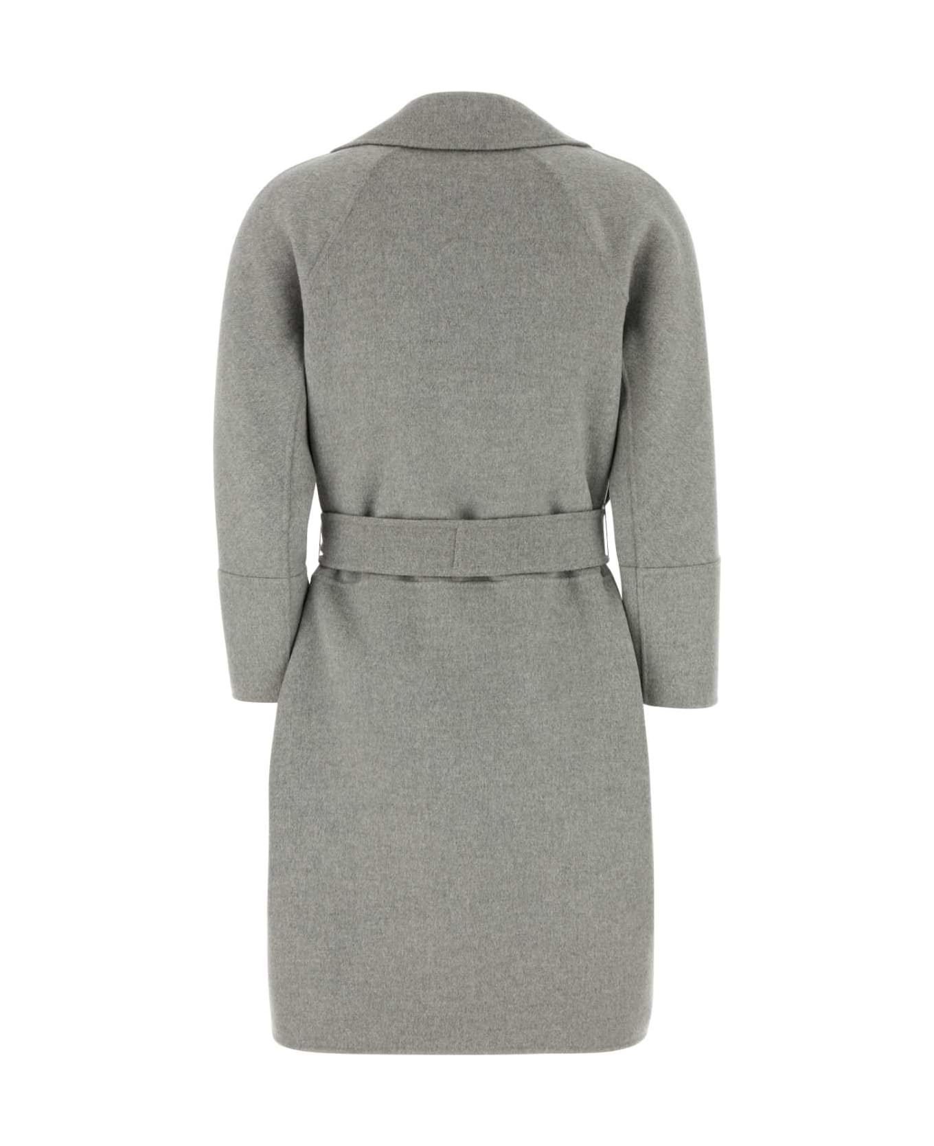 
S Max Mara Grey Wool Arona Coat - Grey