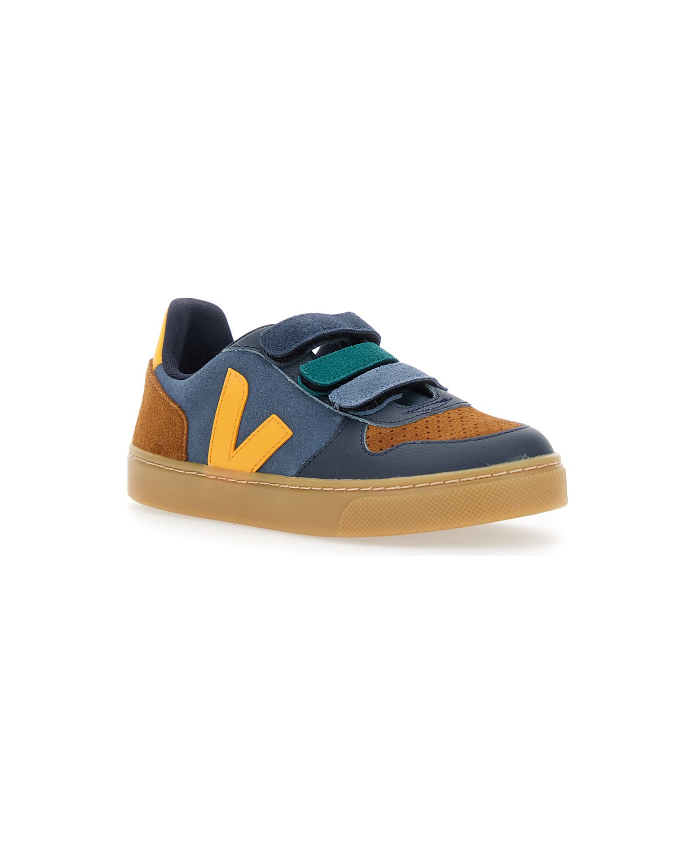 Veja 
v-10
 Multicolor Low Top Sneakers With Logo Patch On The Side And Logo Lettering On The Heel In Suede Boy - Multicolor