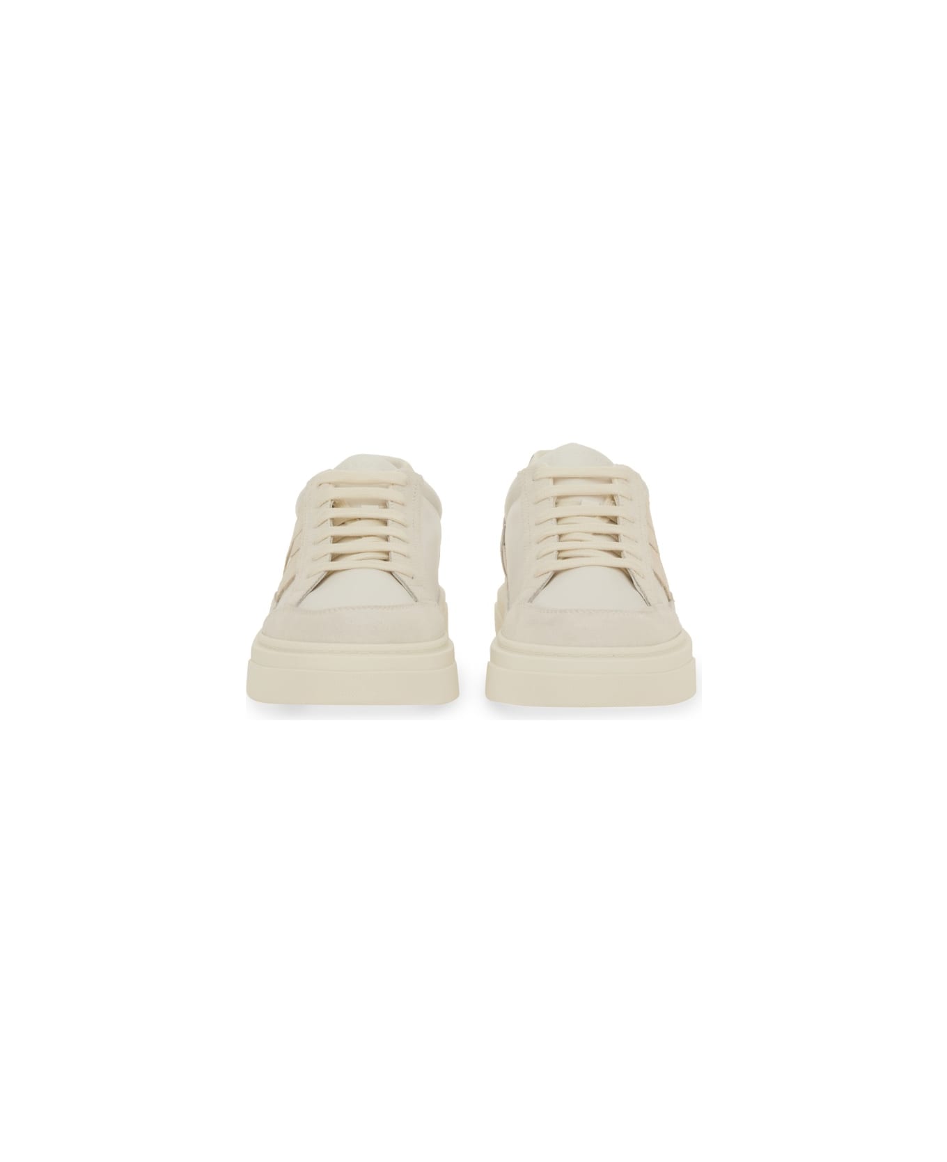 Ferragamo Low Sneaker With Hooks - WHITE