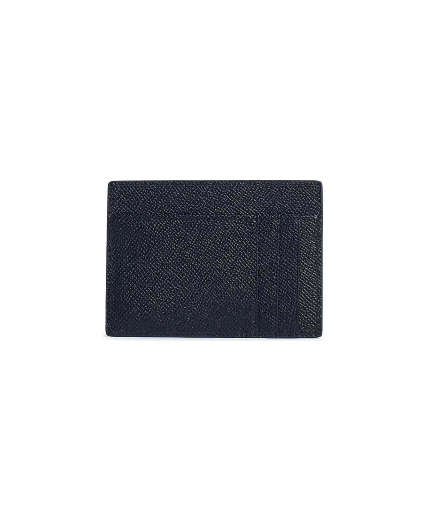 Dolce 
Gabbana Leather Cardholder Dauphine Print - Black