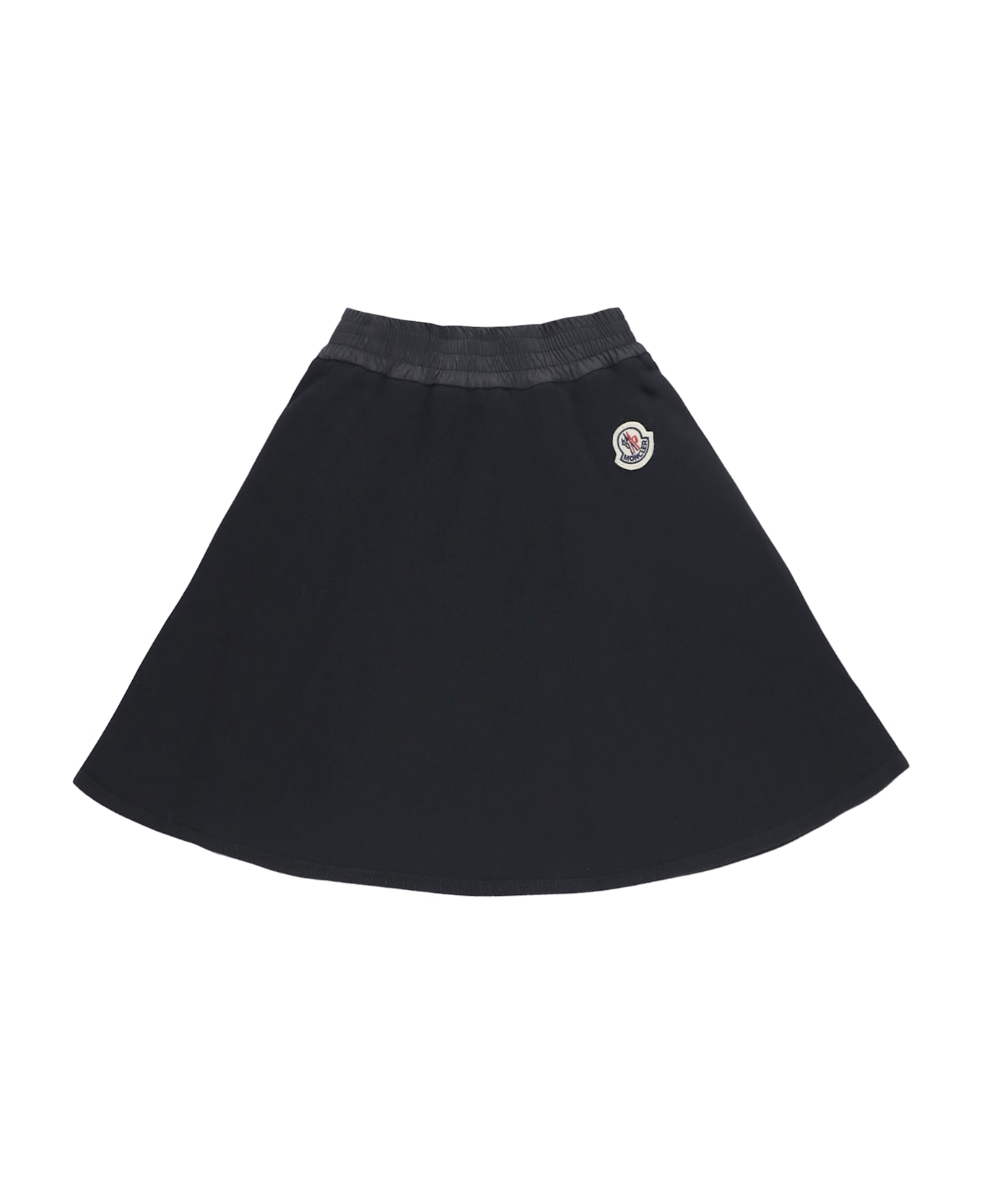 Moncler Skirt With Logo - Black