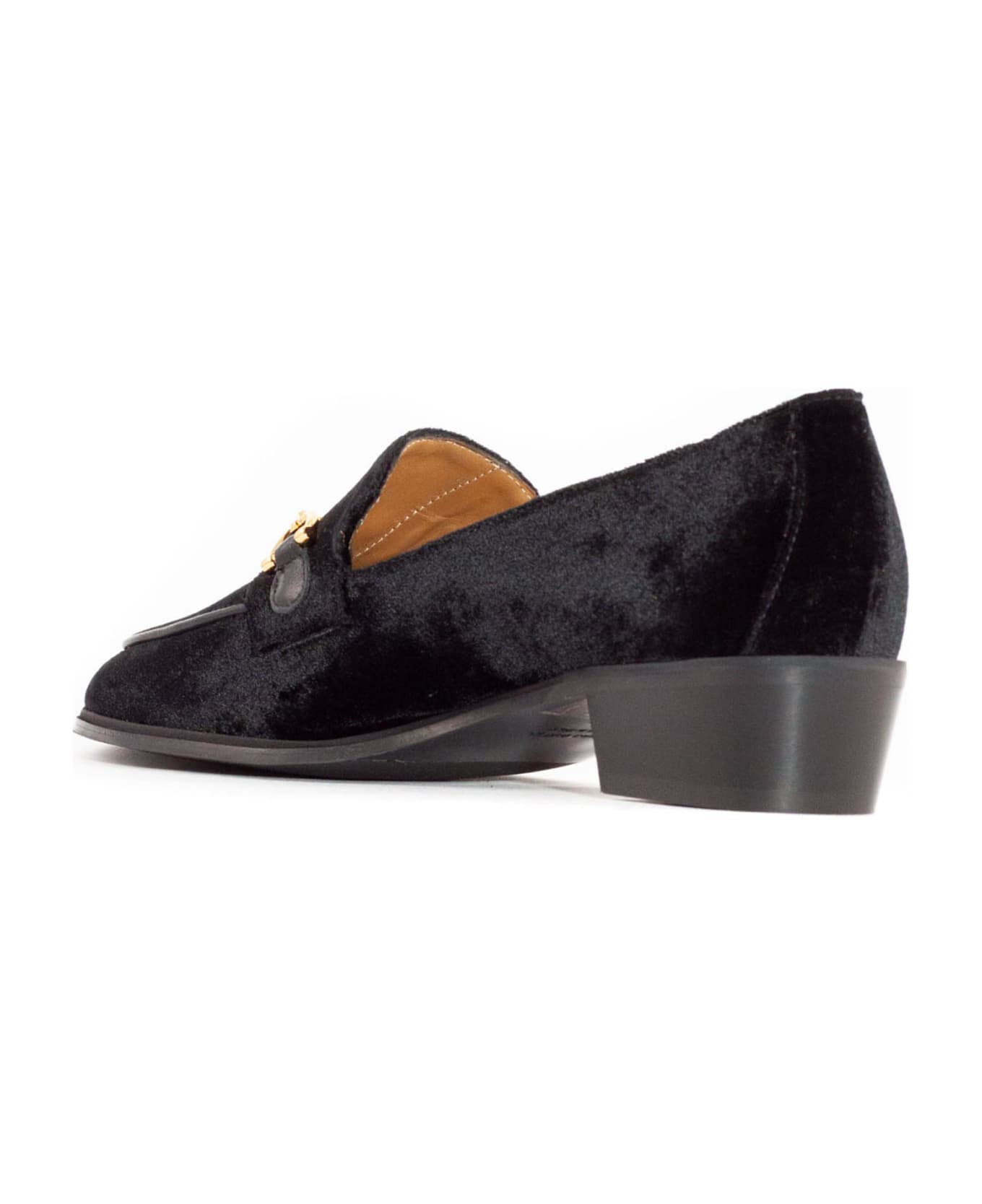 Roberto Festa Black Velvet Axel Loafer - Black