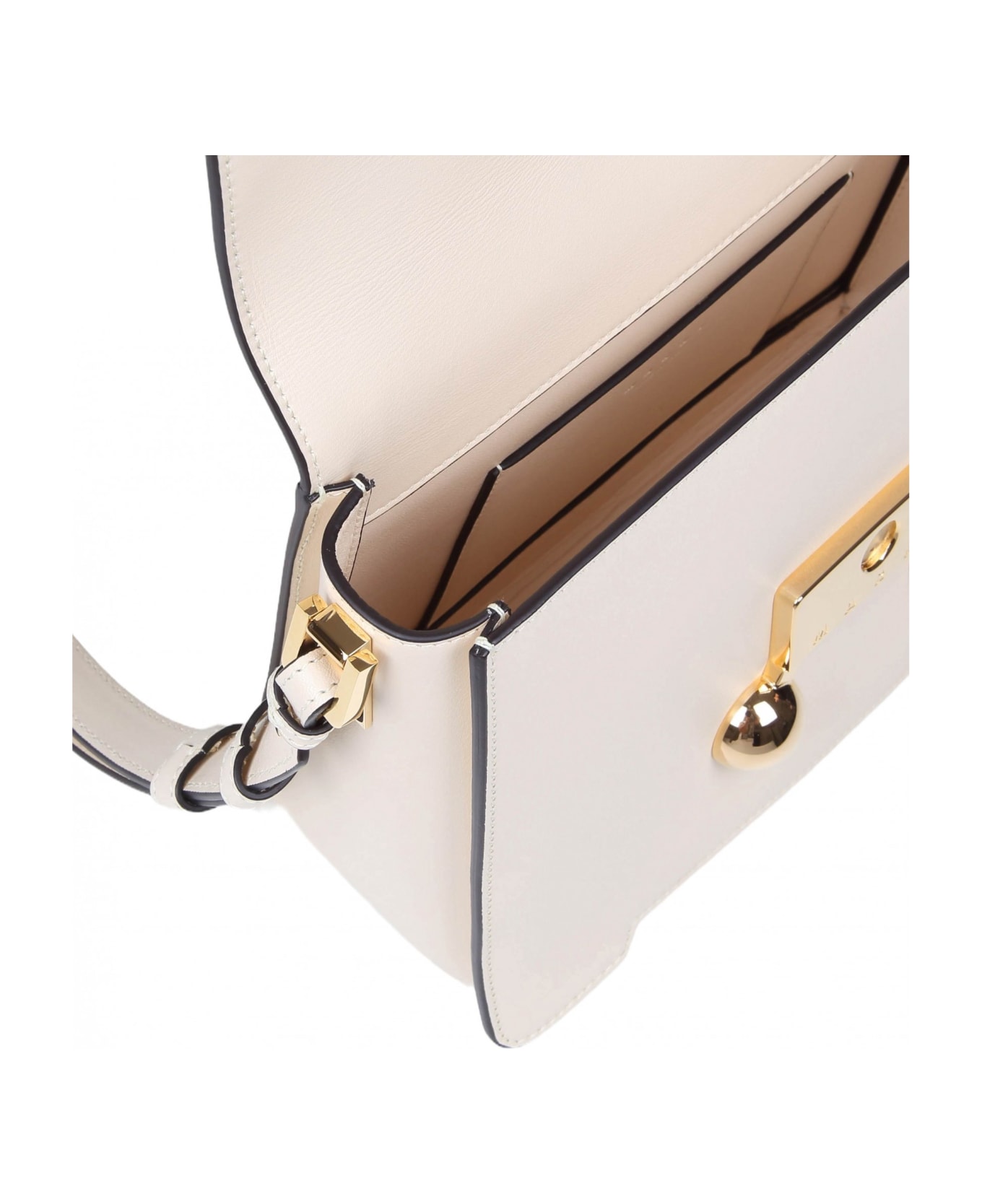 Marni Trunkaroon Shoulder Bag - Milk