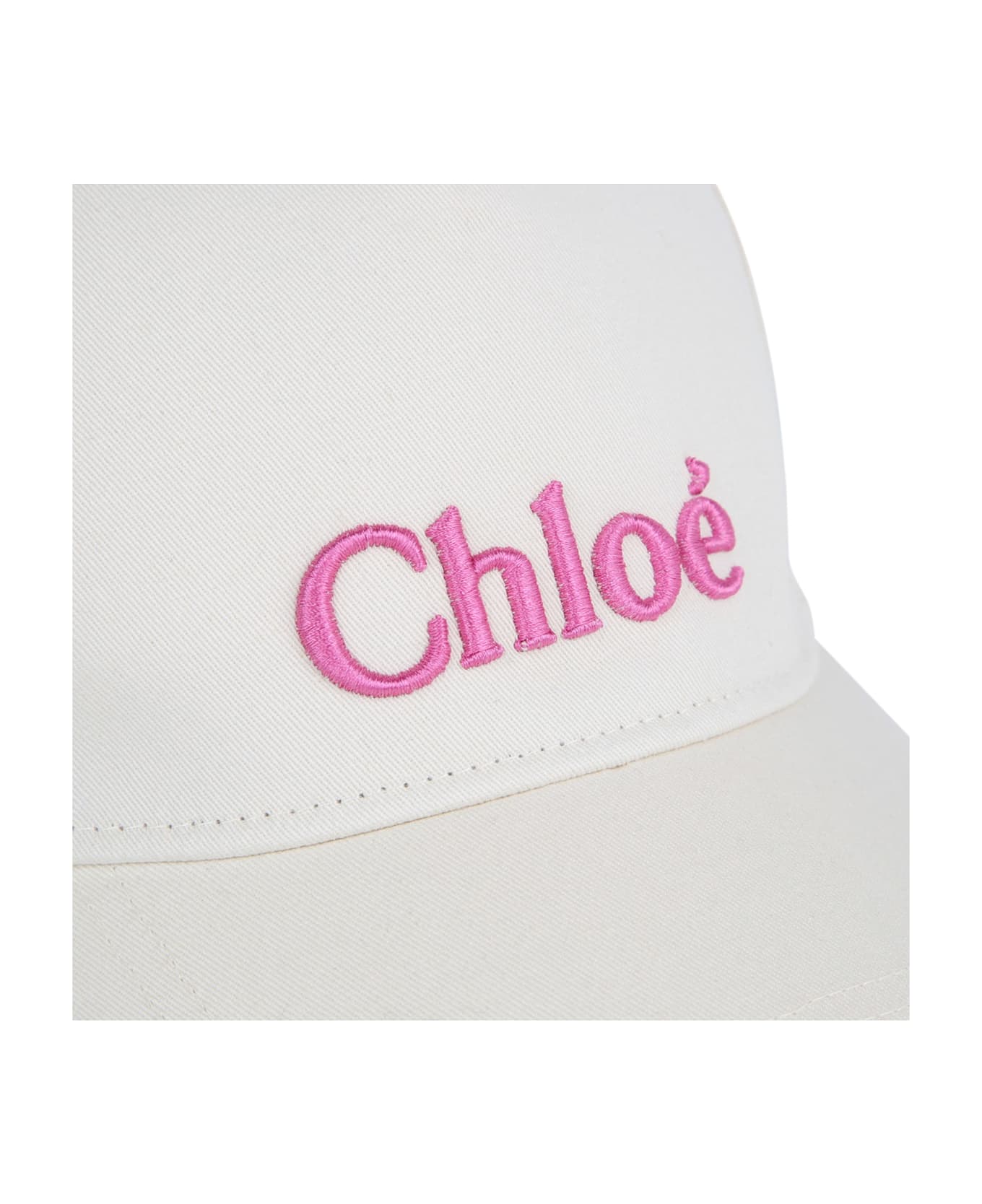Chloé Baseball Hat With Embroidery - White