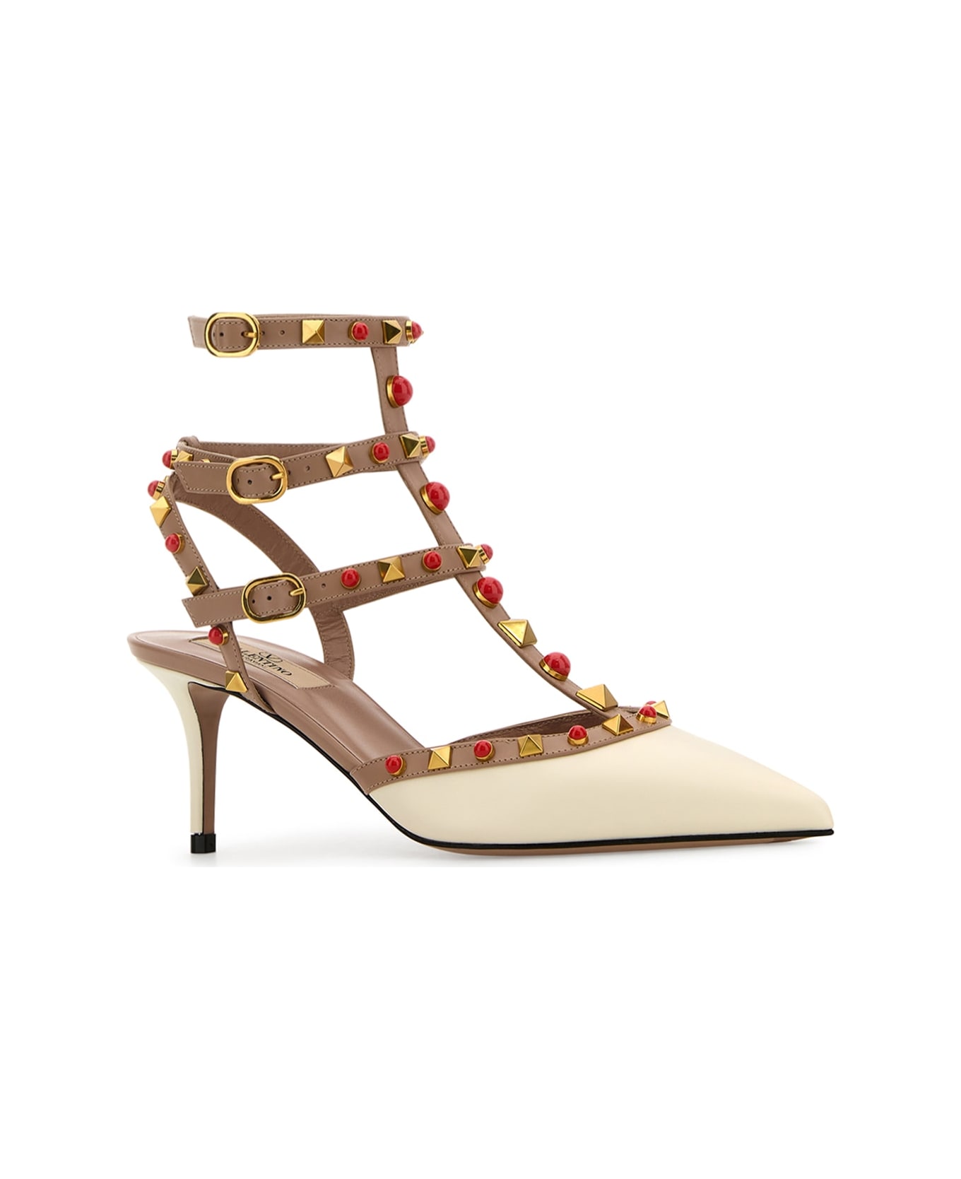 Valentino Garavani Rockstud Slingback - Beige