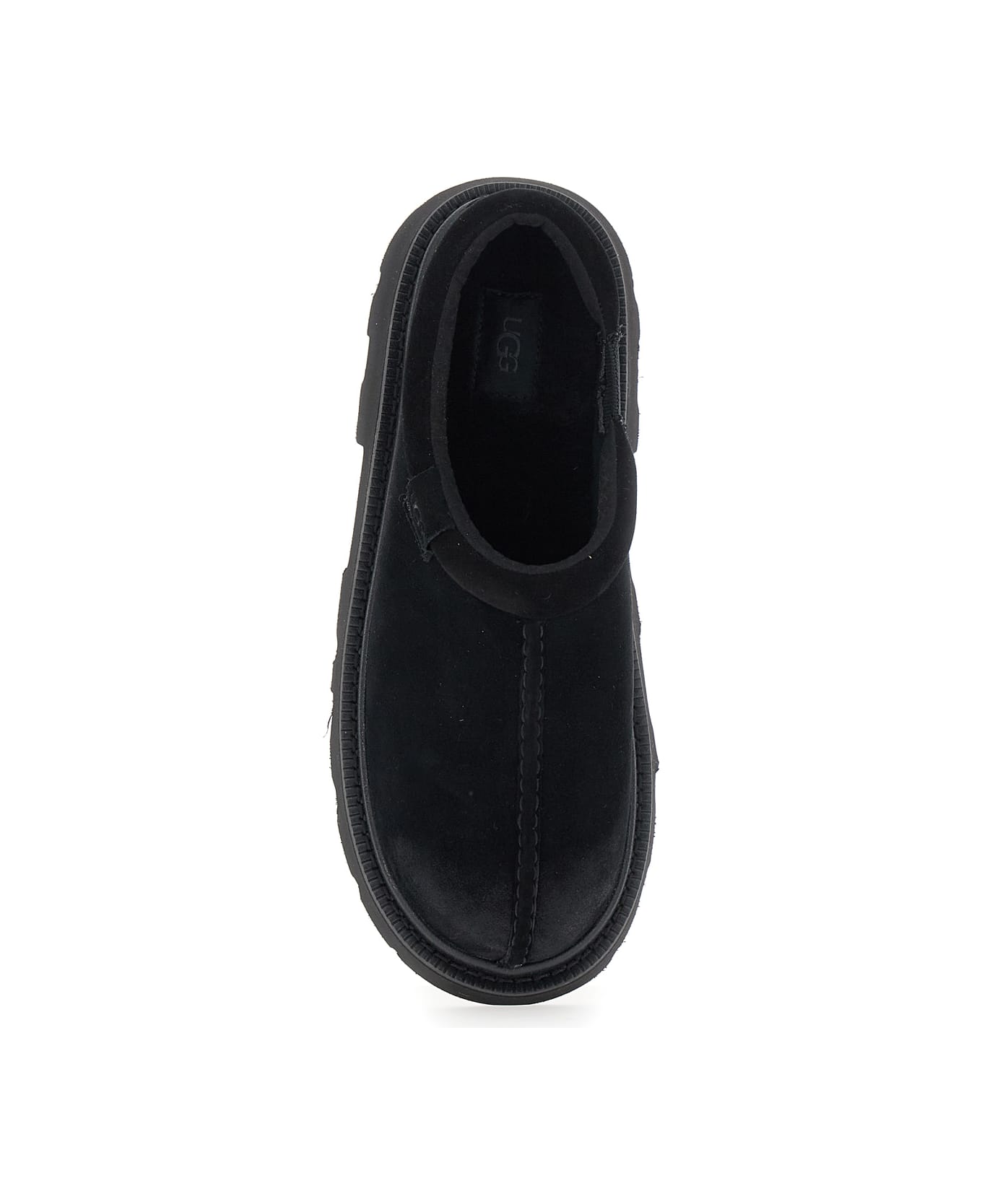 UGG 
tasman
 Black Mule With Raised Sole In Suede Man - Black