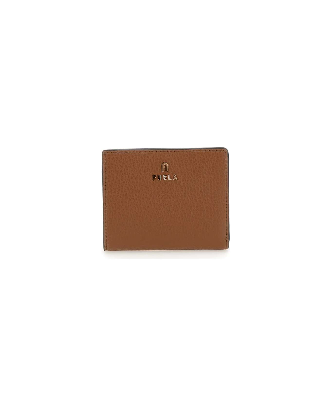 Furla 'camelia' Leather Wallet - Marrone 財布
