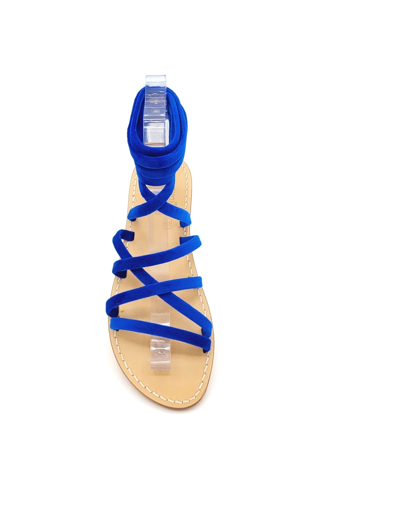 Dea Sandals Blue Velvet Gladiator Sandals - blue velvet