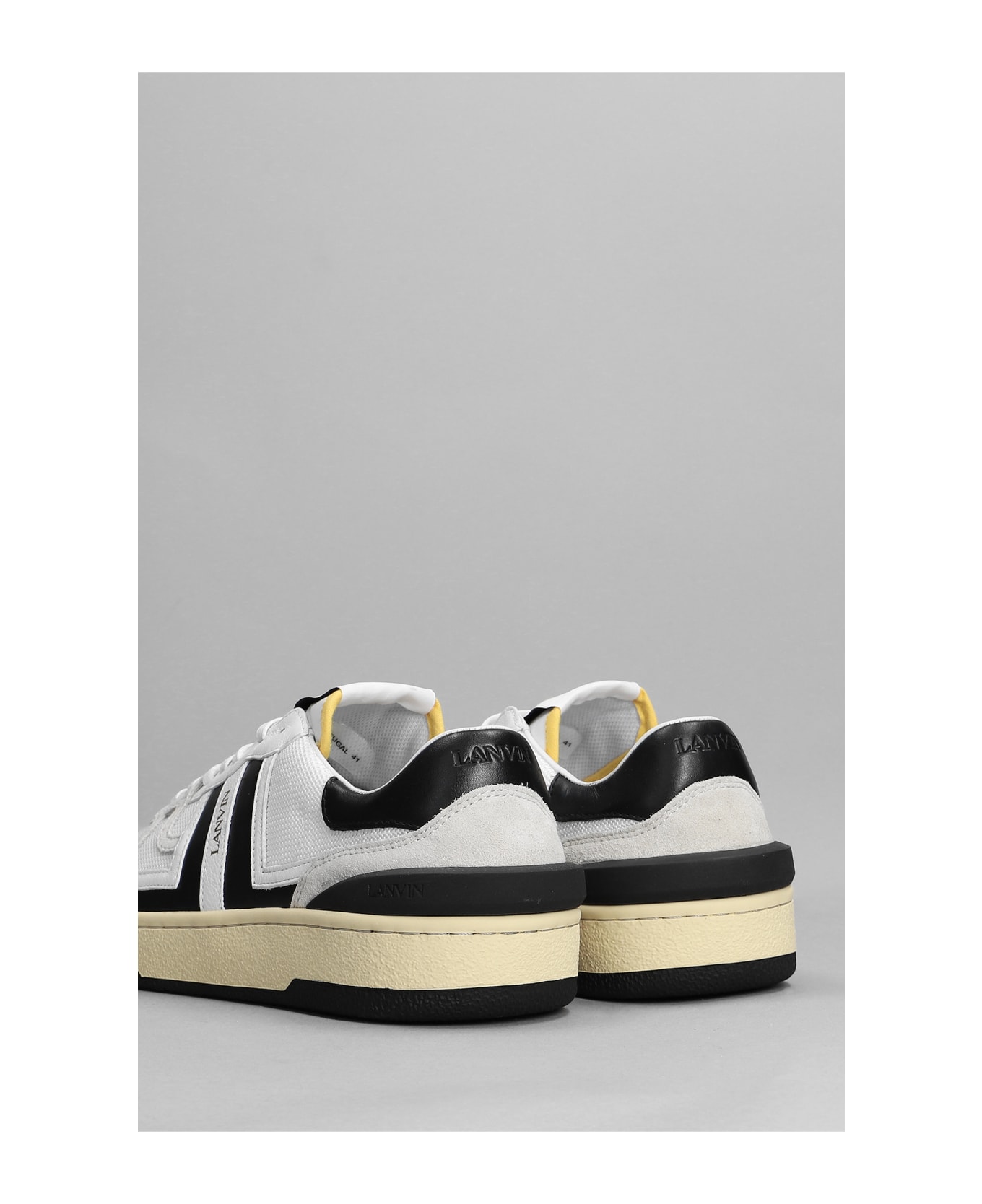 Lanvin Clay Sneakers - WHITE/BLACK