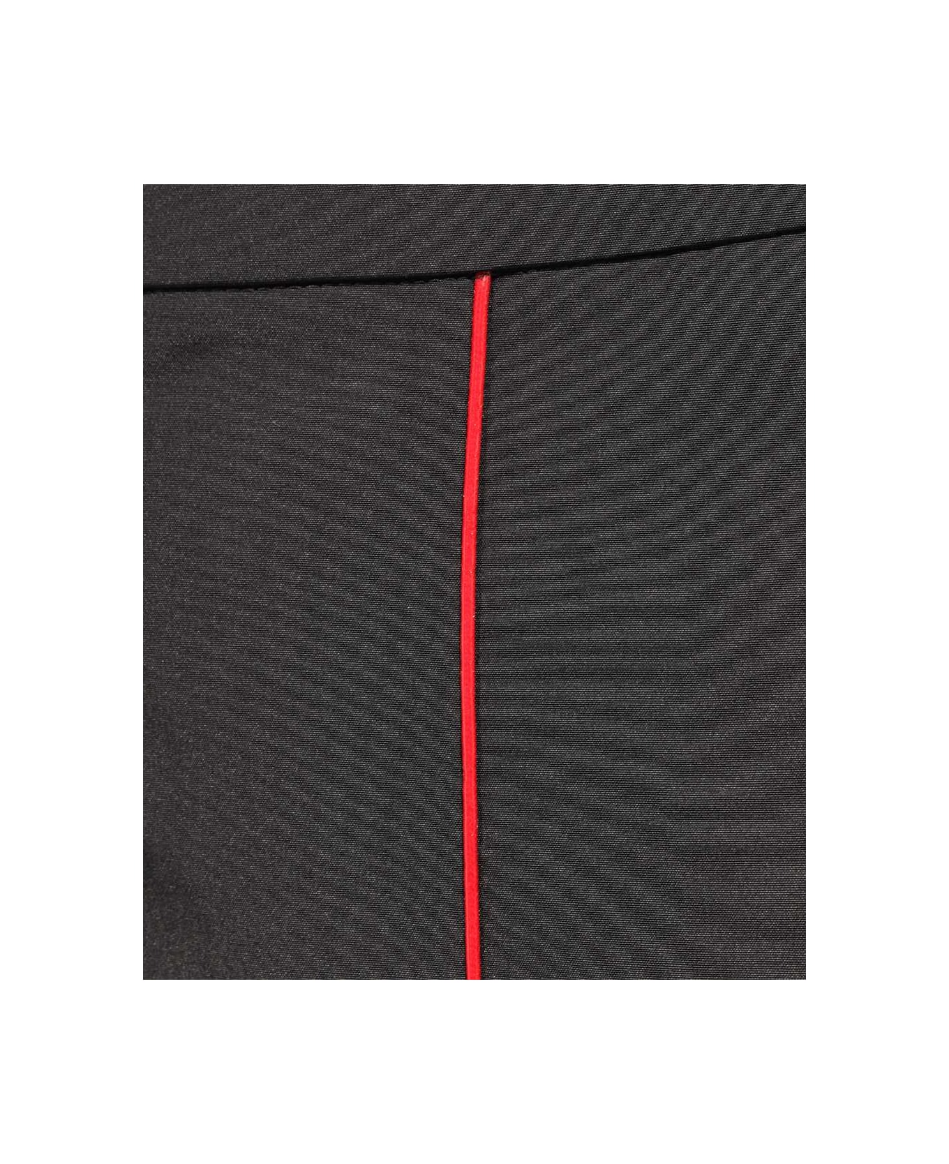 Ferragamo Black Polyester Blend Pant - NEROBLACK