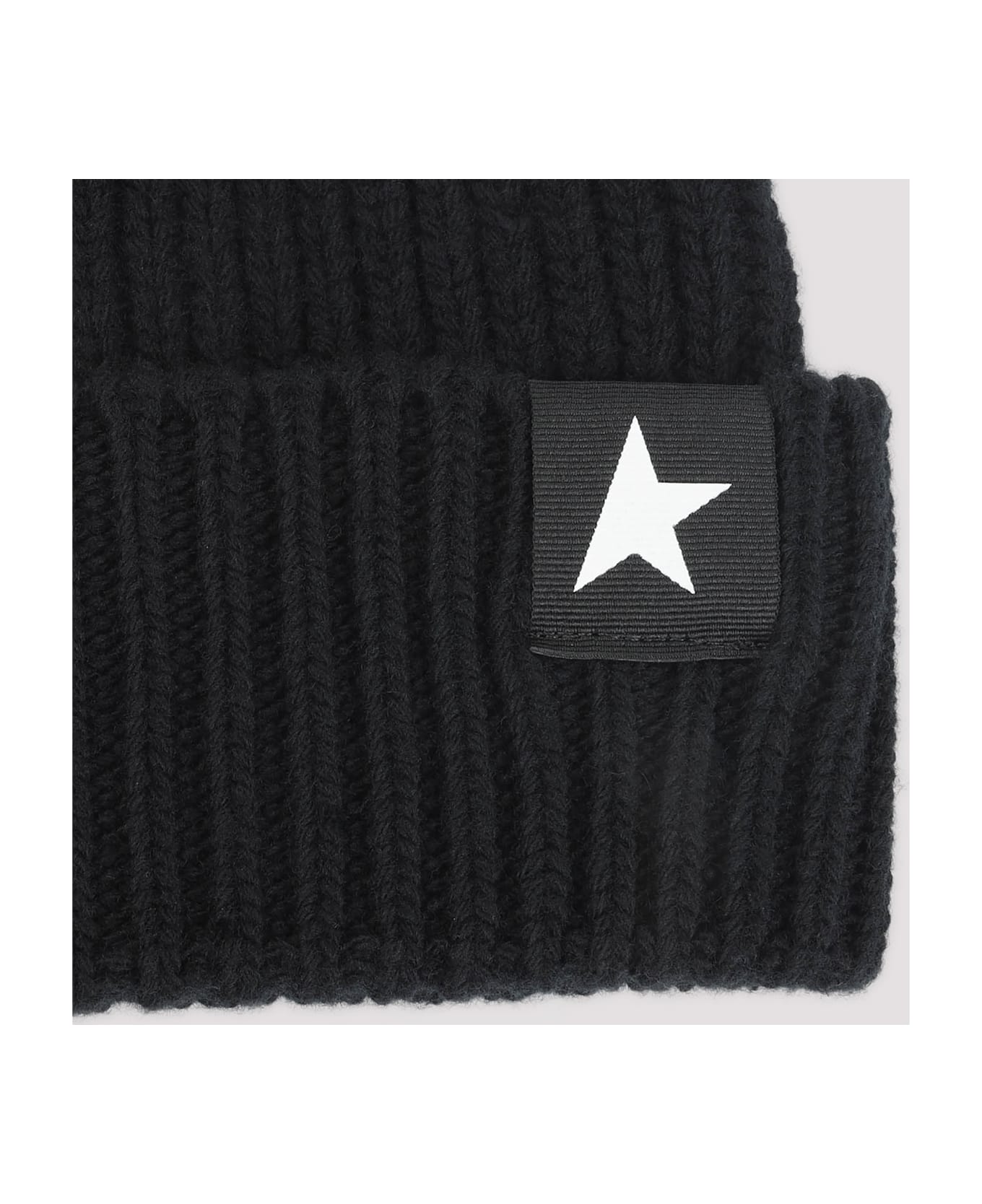 Golden Goose Star Beanie - Black