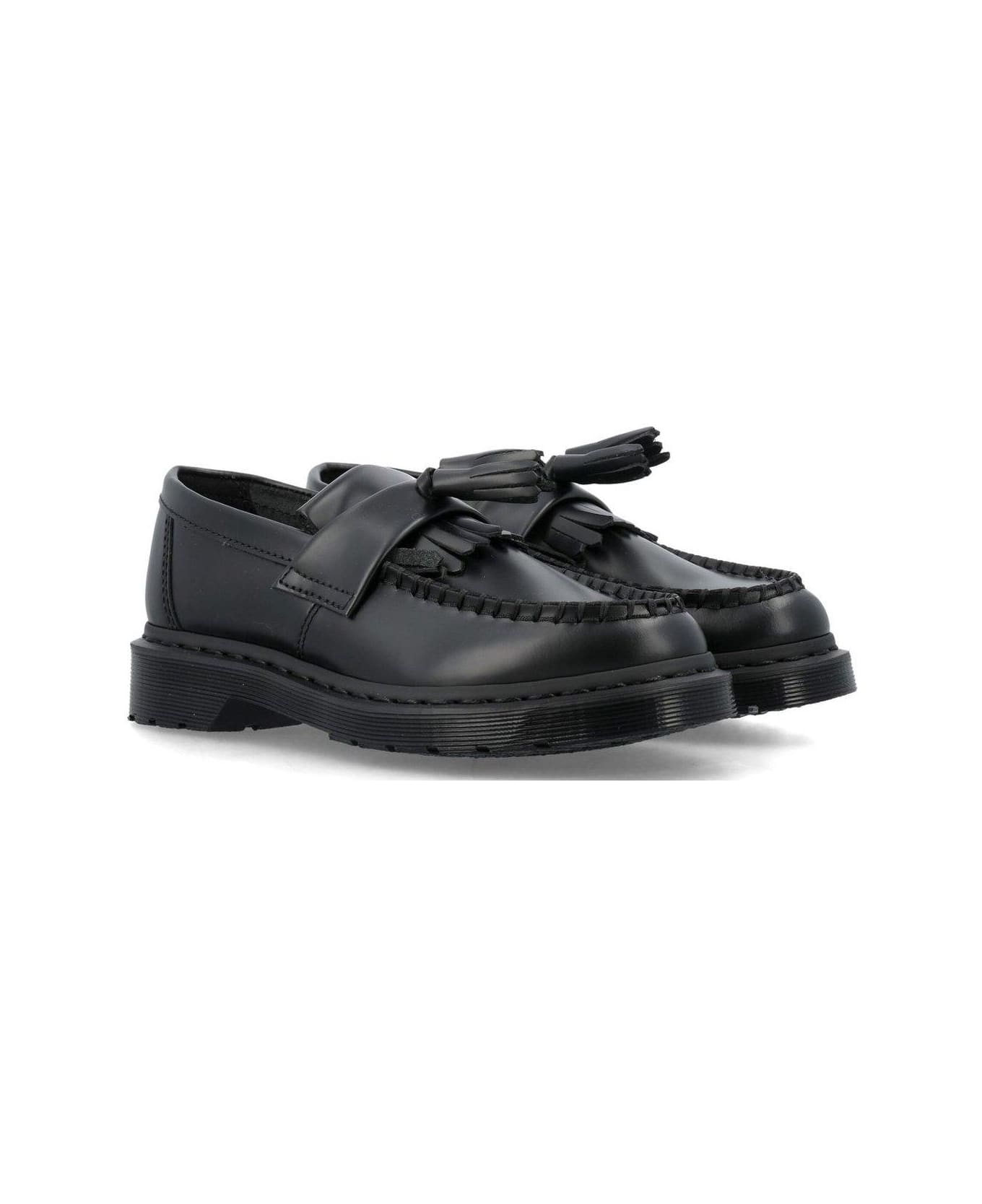 Dr. Martens Adrian Mono Loafers In Smooth Leather - Black