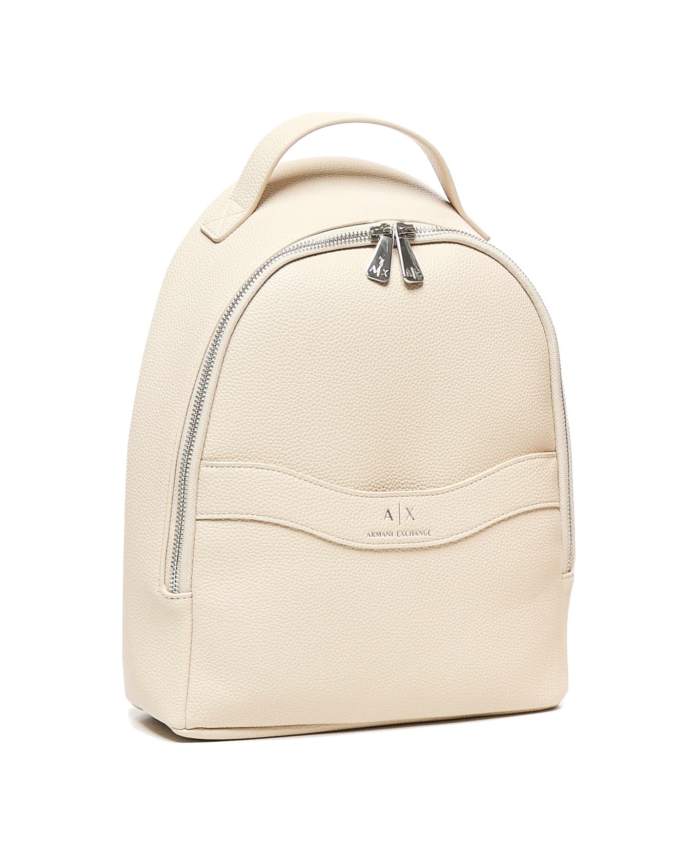 Armani Exchange Wave Backpack With Logo - White