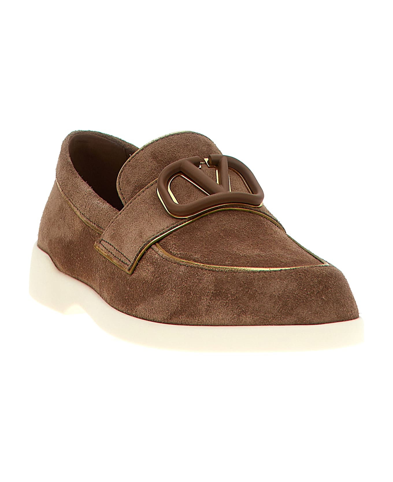 Valentino Garavani Vlogo Signature Loafers - Beige
