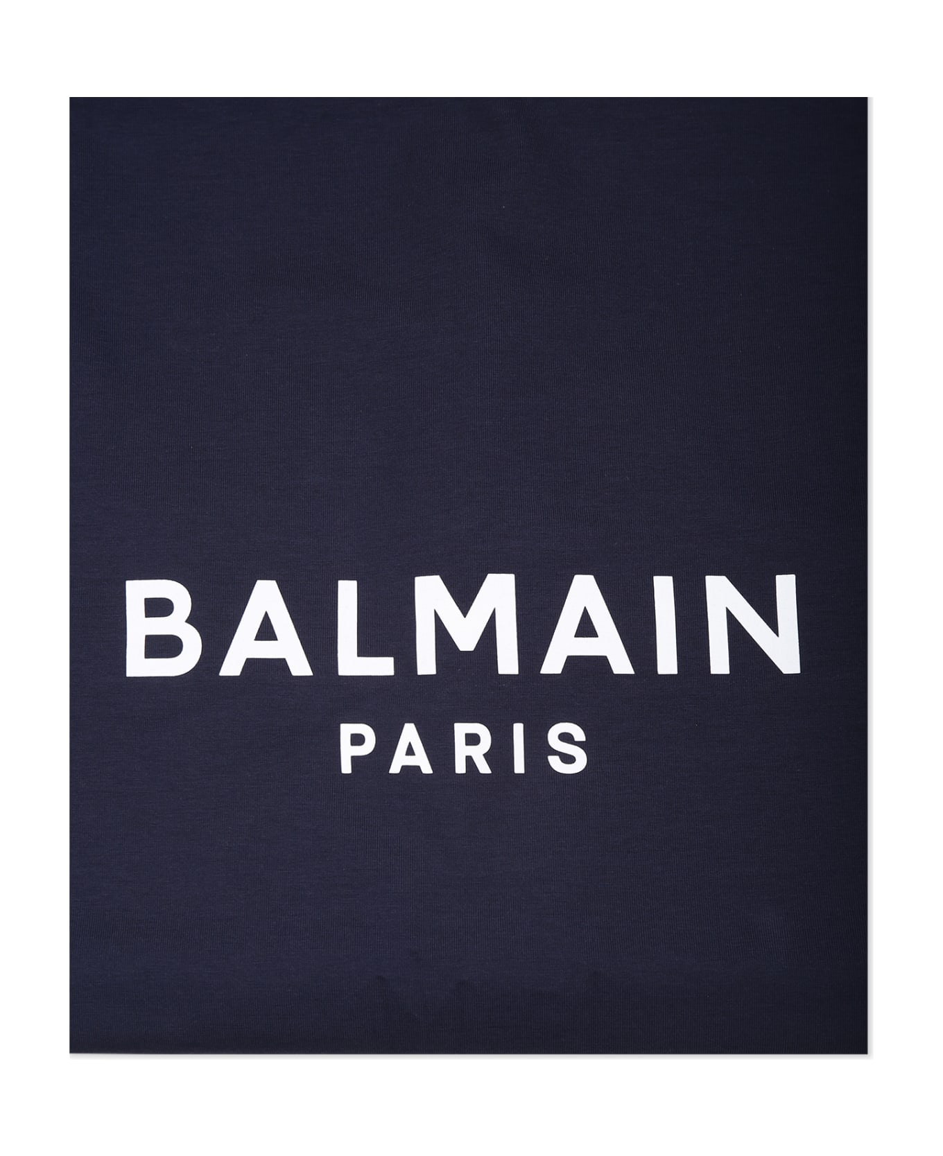 Balmain Blue Blanket For Babykids With Logo - Blu/bianco