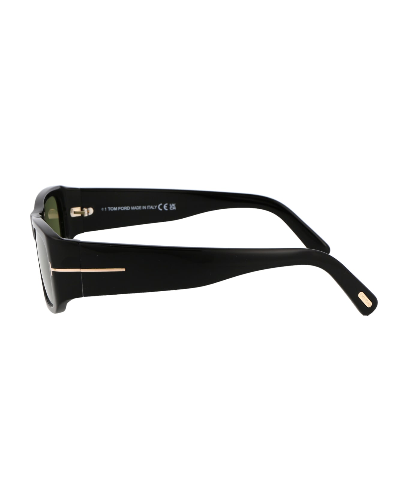 Tom Ford Eyewear Andres-02 Sunglasses - 01N Nero Lucido / Verde