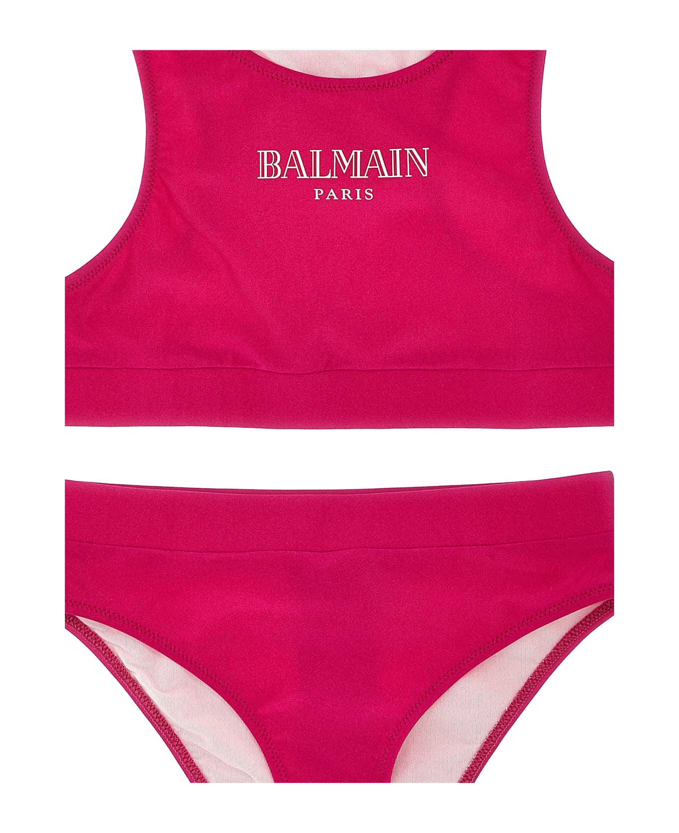 Balmain Logo Bikini - Fuchsia