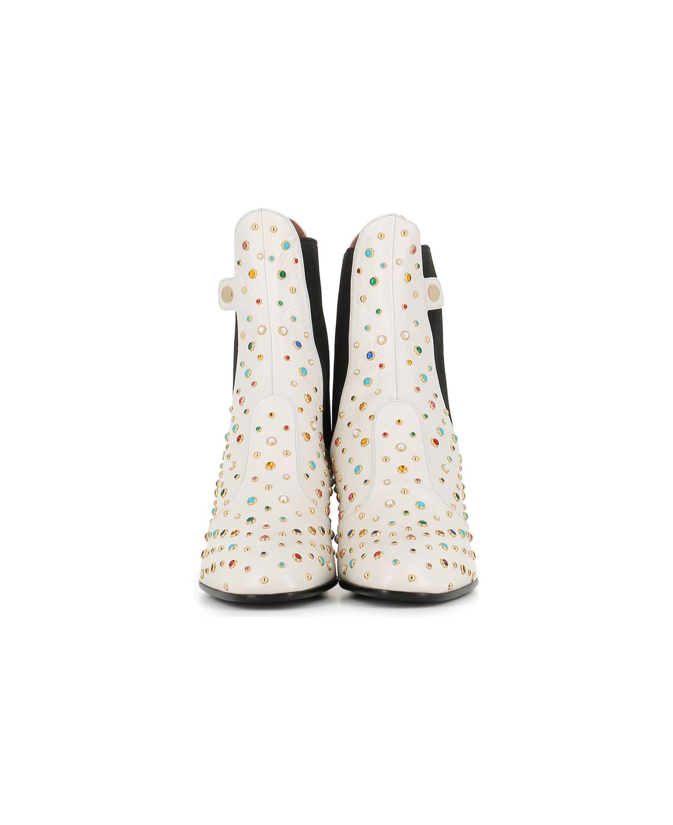 Laurence Dacade Boot Angie Multicolor Studs - White