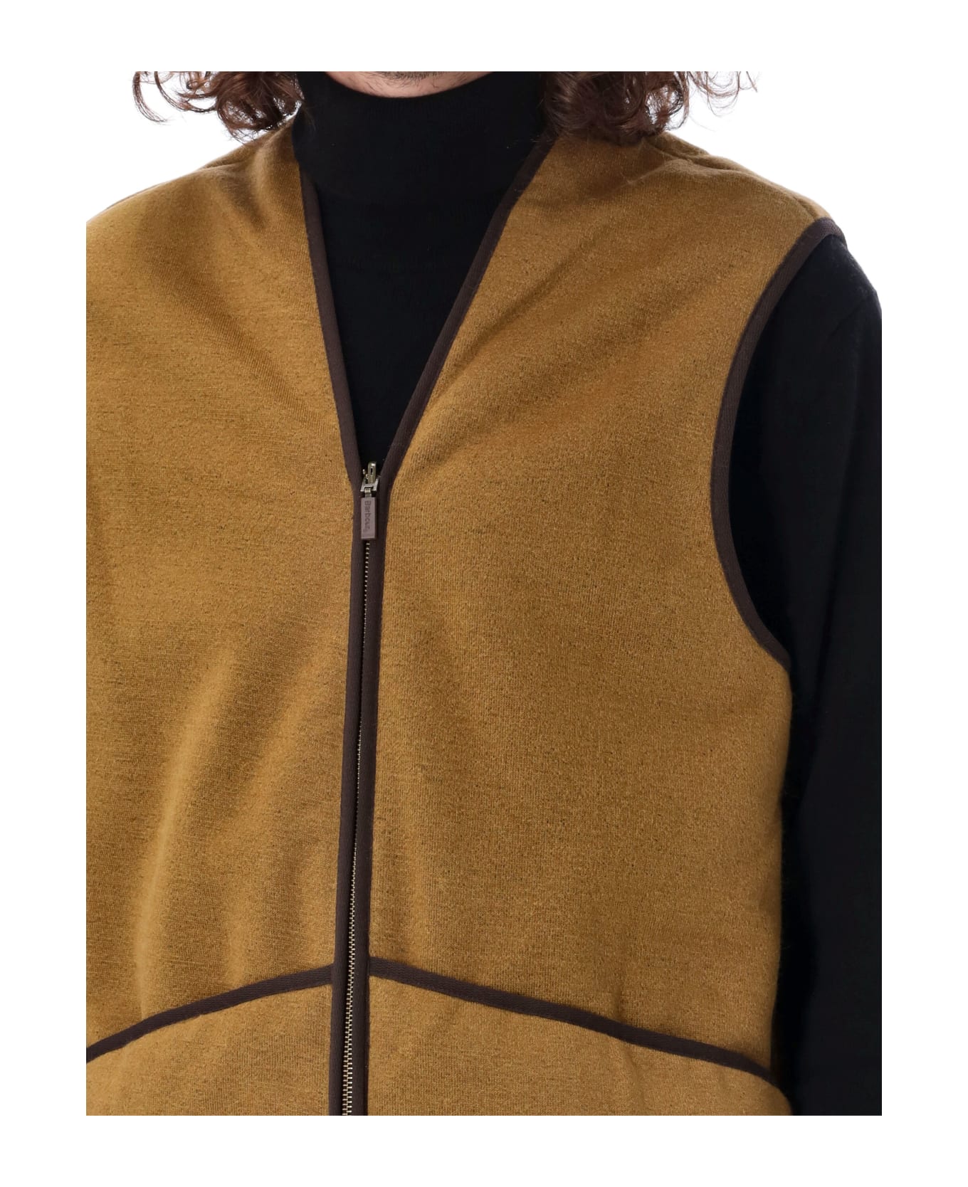 Barbour Warm Pile Waistcoat/zip-in Liner - BROWN