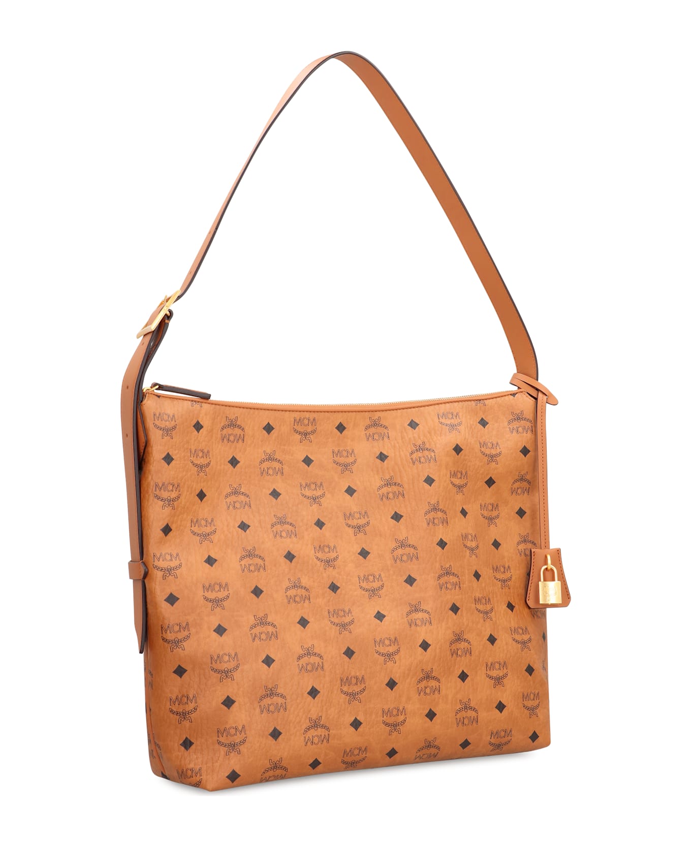MCM Hobo Bag Aren In Visetos - brown