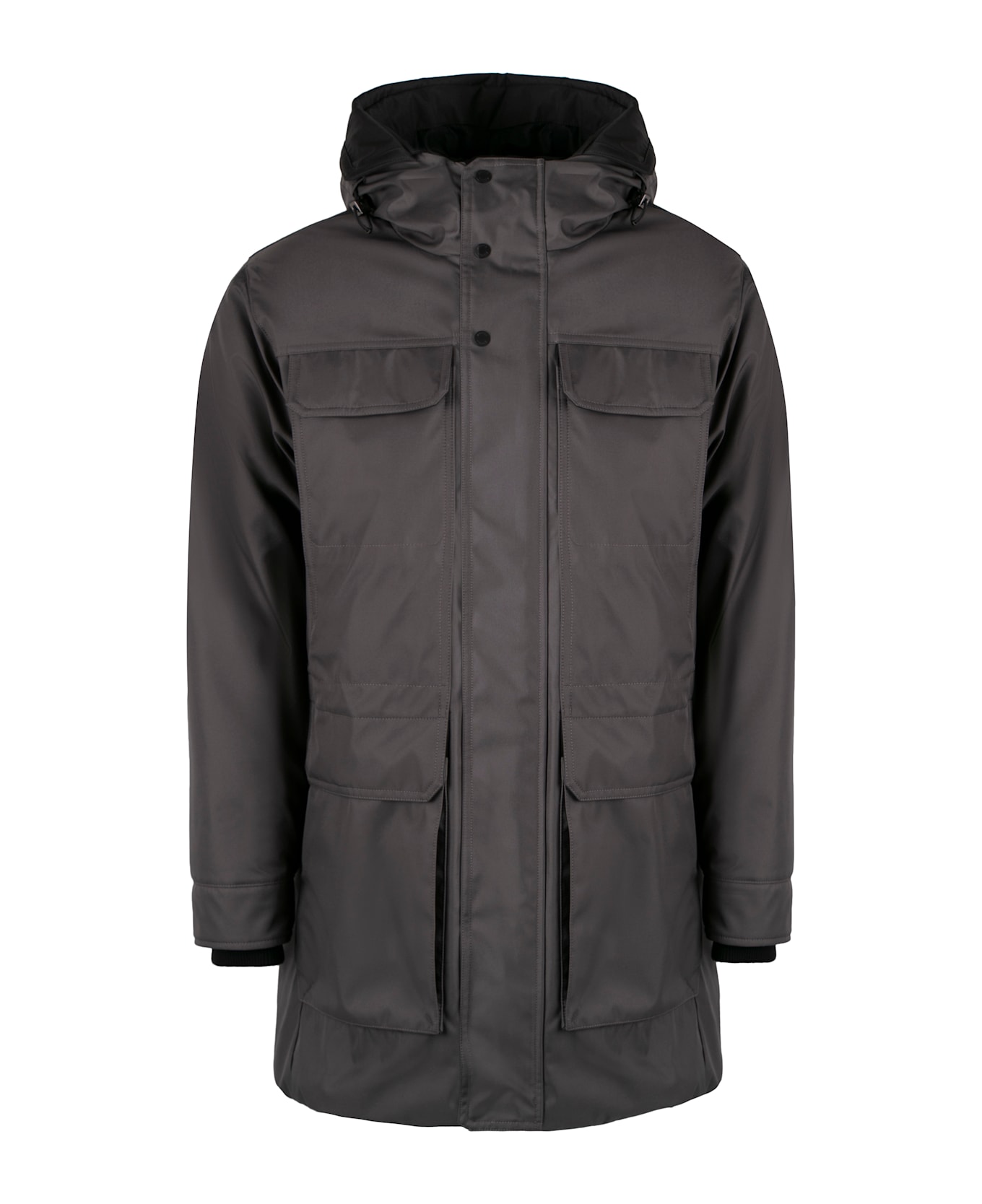 Moorer Fineo Technical Fabric Parka - grey