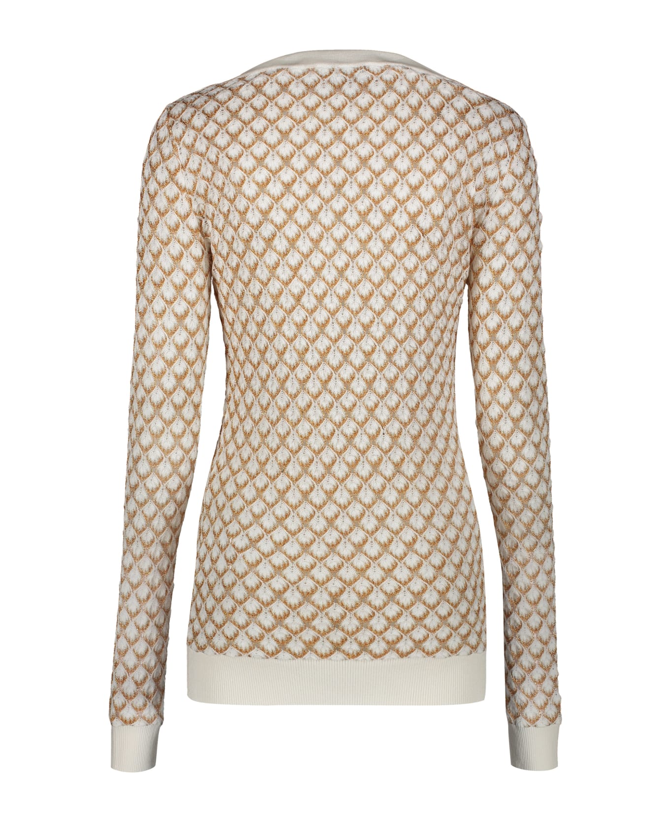 M Missoni Long Sleeve Sweater - White ニットウェア