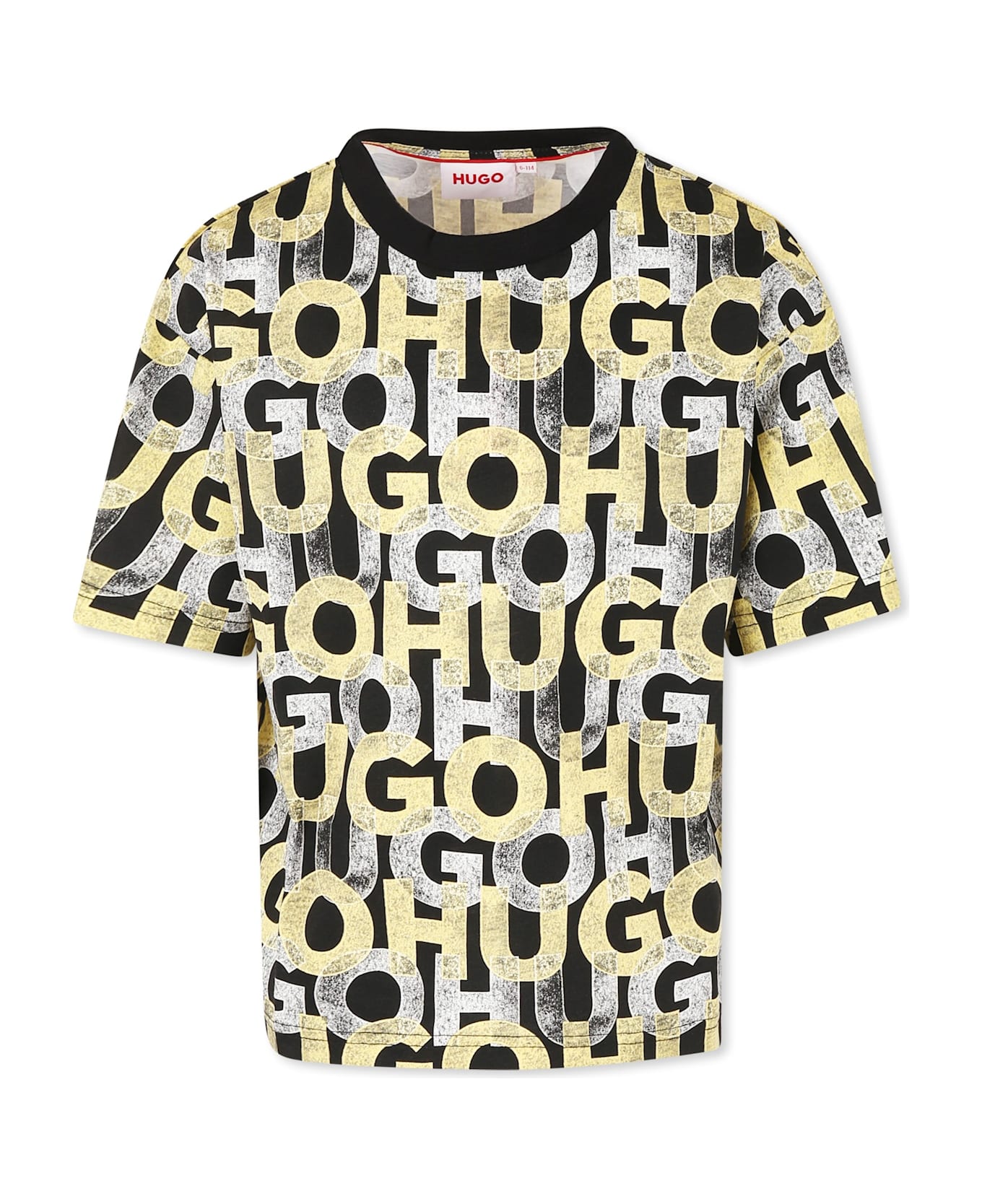 Hugo Boss Black T-shirt For Boy With Logo - Black