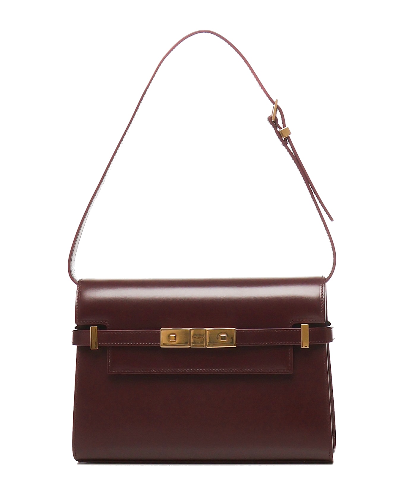 Saint Laurent Manhattan Small Bag - Cabernet red