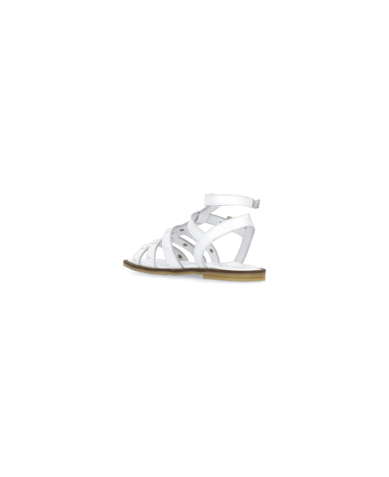 TwinSet Leather Slipper - White