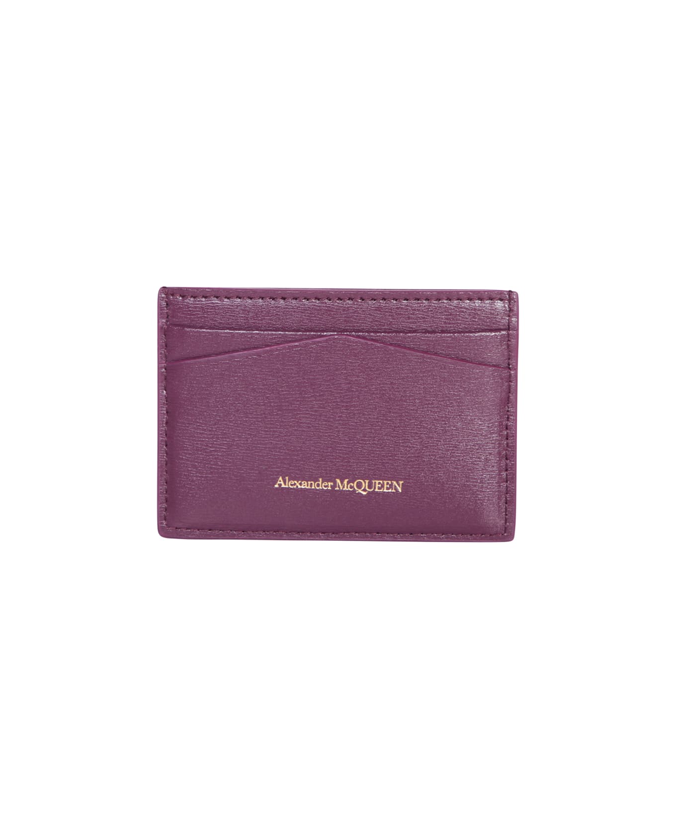 Alexander McQueen Leather Card Holder - Rosso