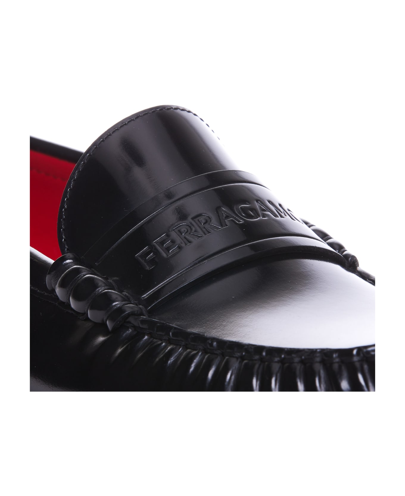 Ferragamo Irina Logo Loafers - Black