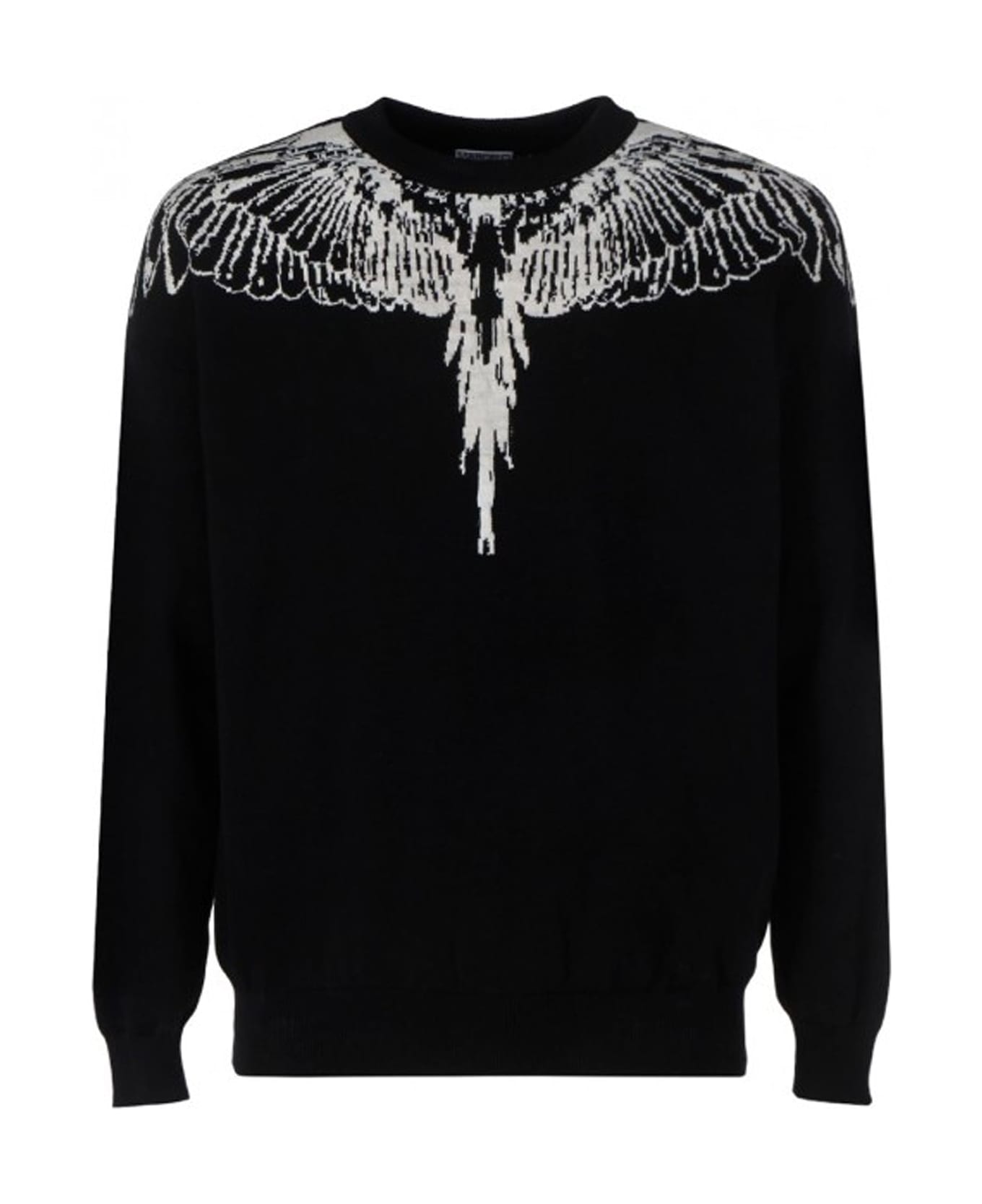 Marcelo Burlon County Of Milan Icon Wings Knitted Pullover - Black ニットウェア