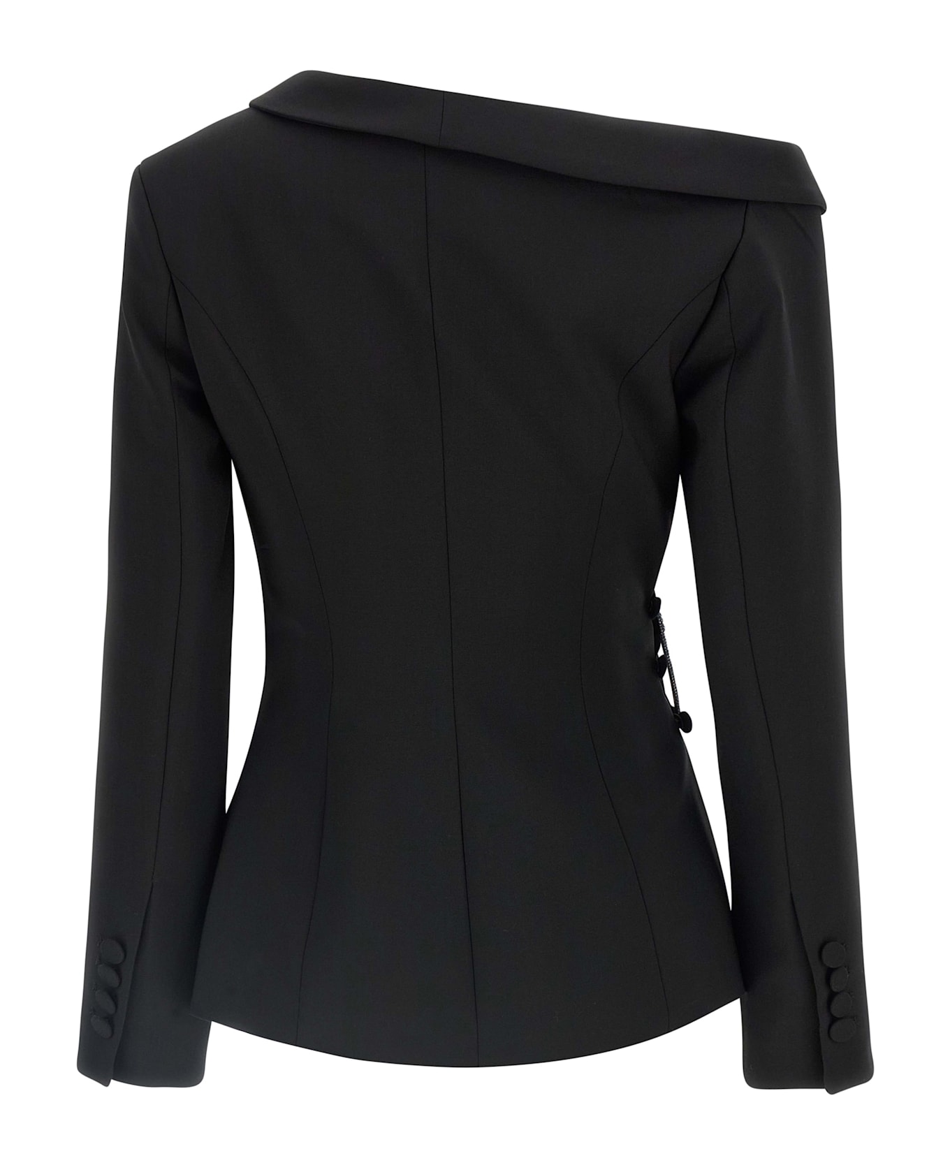 Giuseppe di Morabito Asymmetrical Blazer - Black