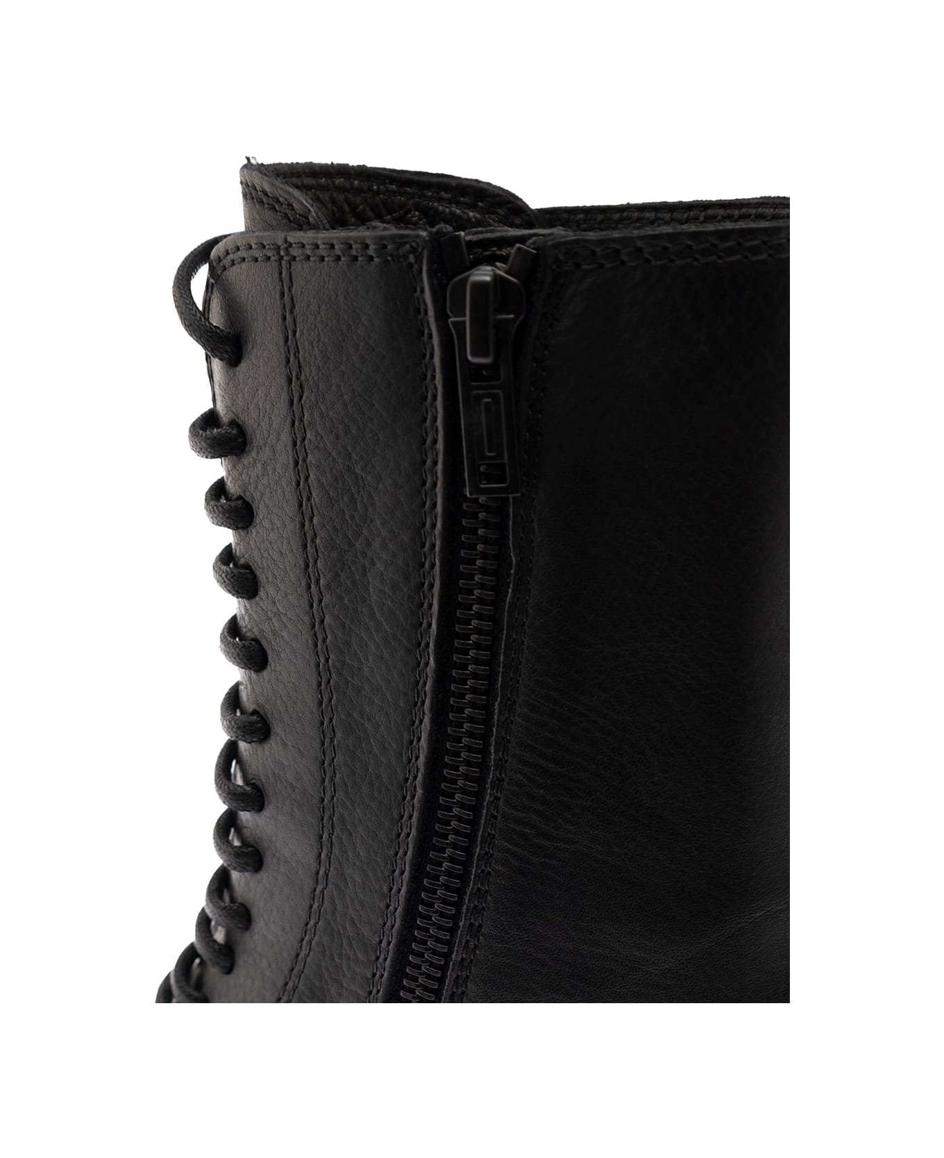 Ann Demeulemeester Henrica Leather Ankle Boots Woman Ann Demeulemeester - BLACK