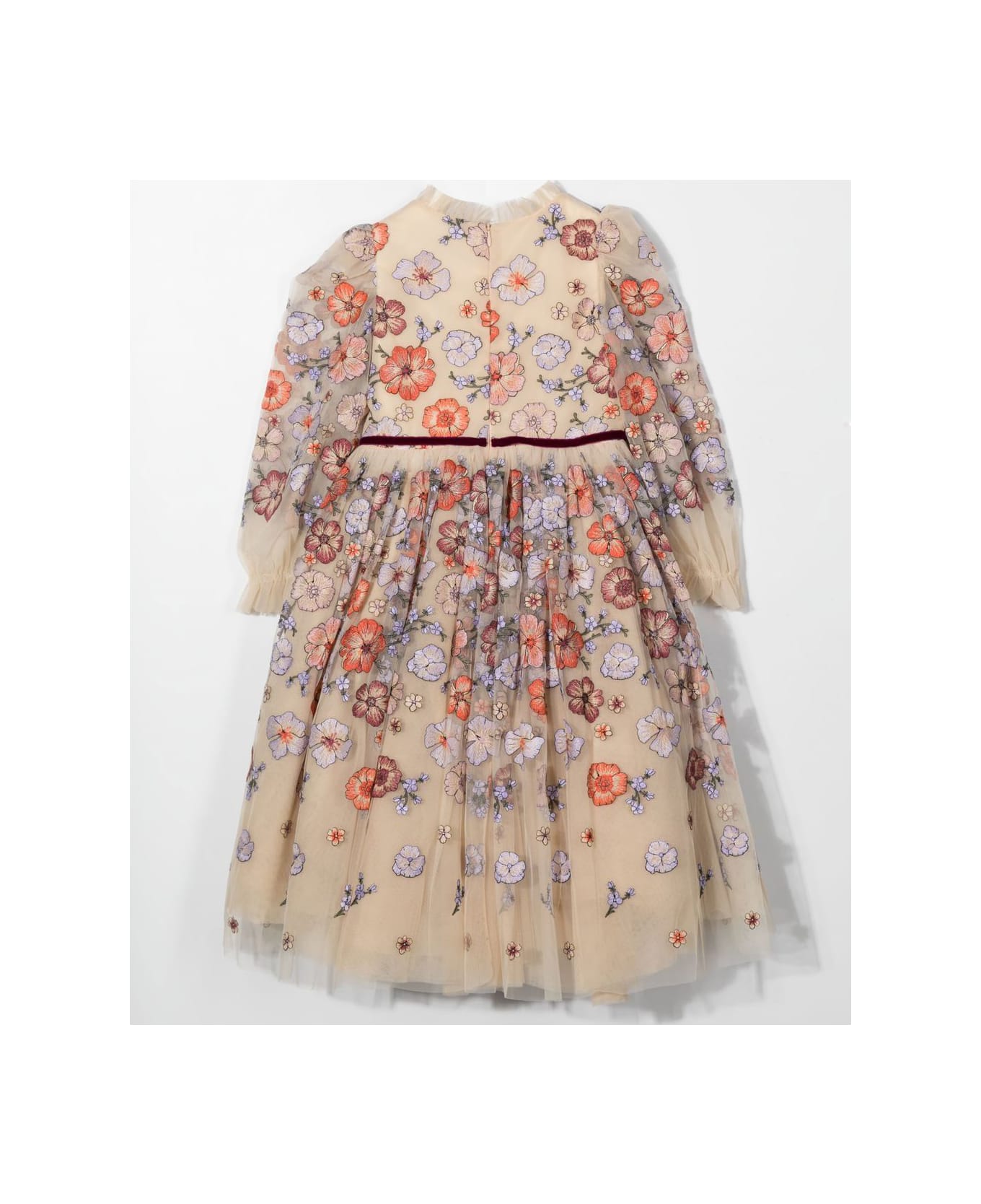 Marchesa Kids Couture Evening Dress With Applications - Multicolor ワンピース＆ドレス