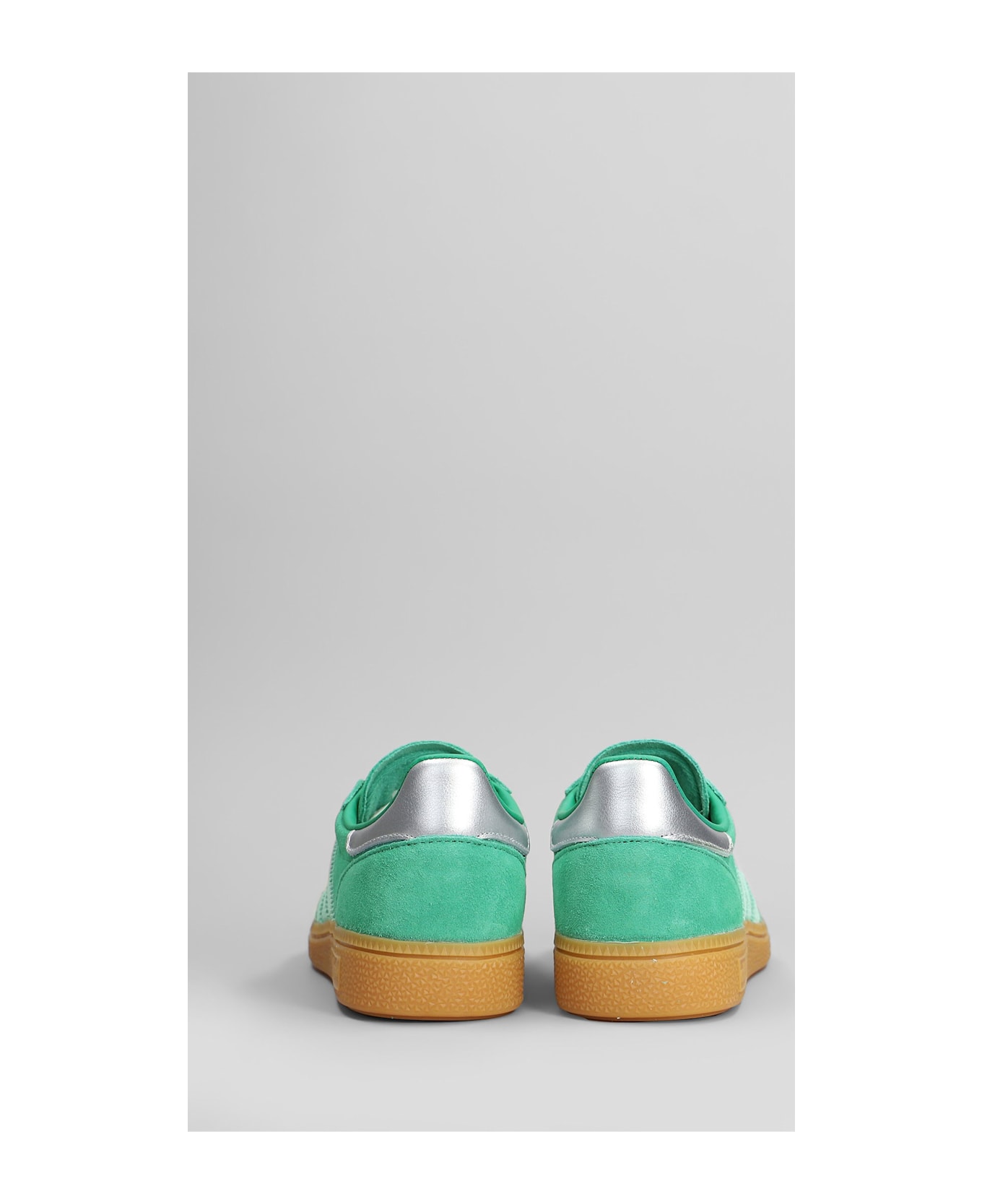 Adidas Handball Spezial Sneakers In Green Suede - green