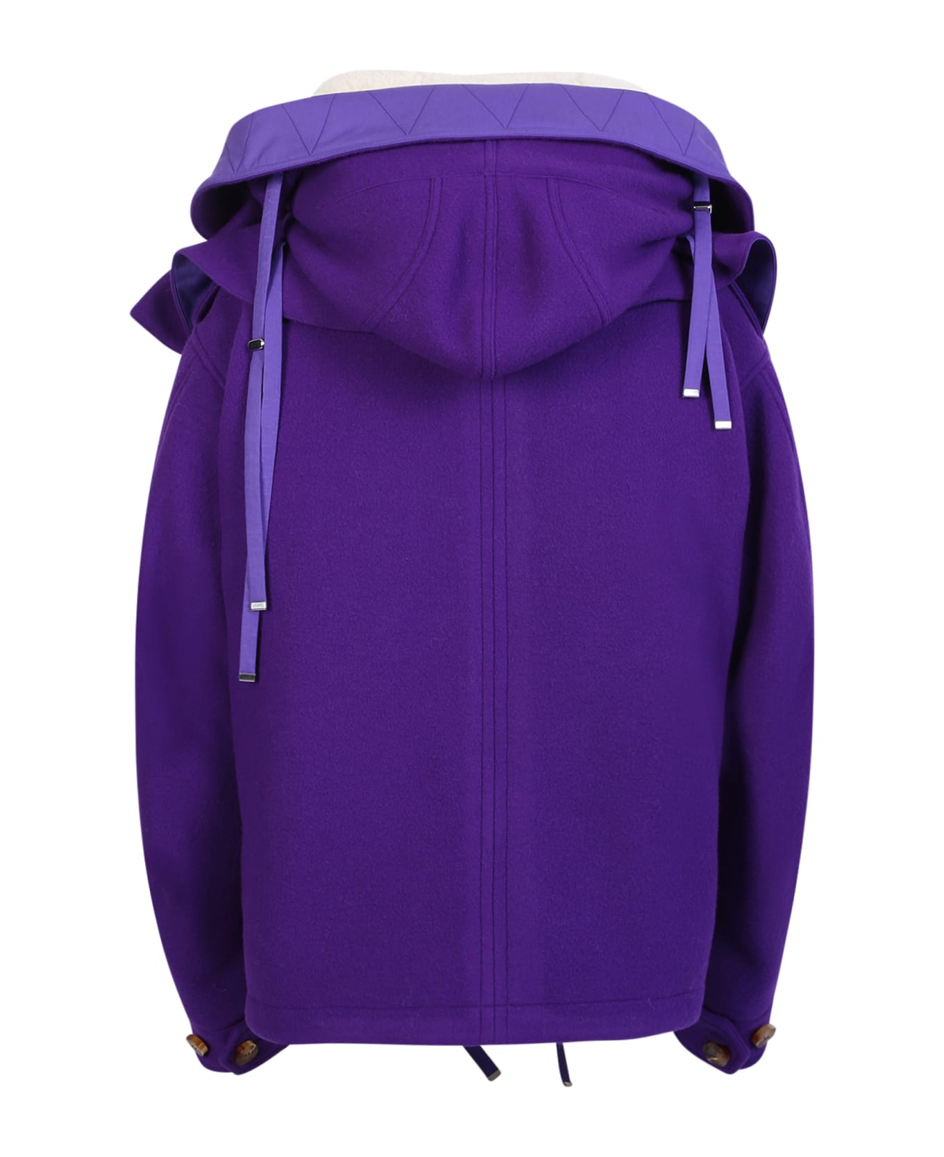 Off-White Wool Parka - Purple コート