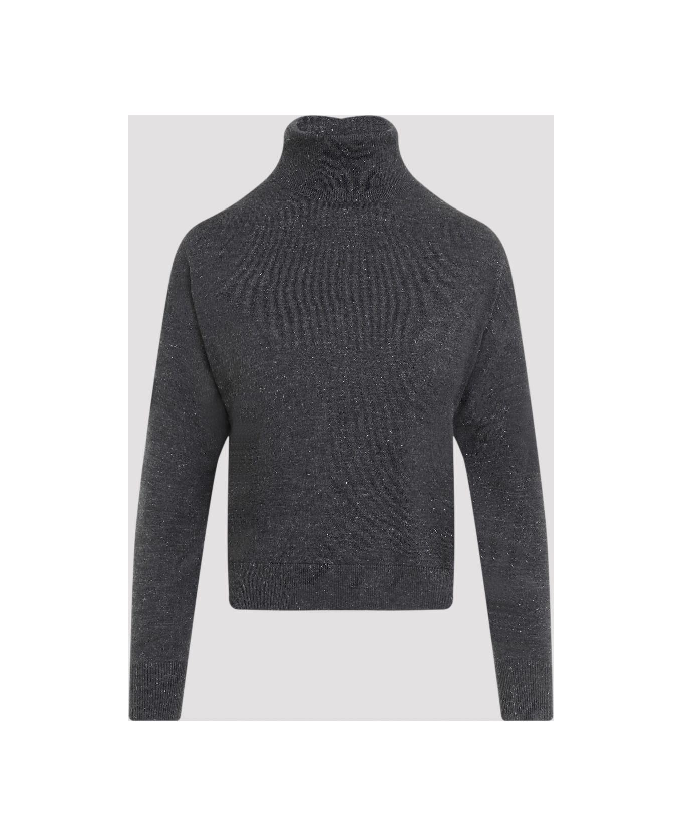 Peserico Lurex Turtle Neck - Grafite