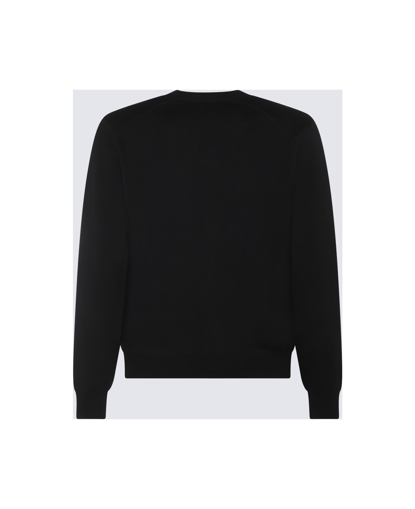 Maison Kitsuné Black Wool Knitwear - Black