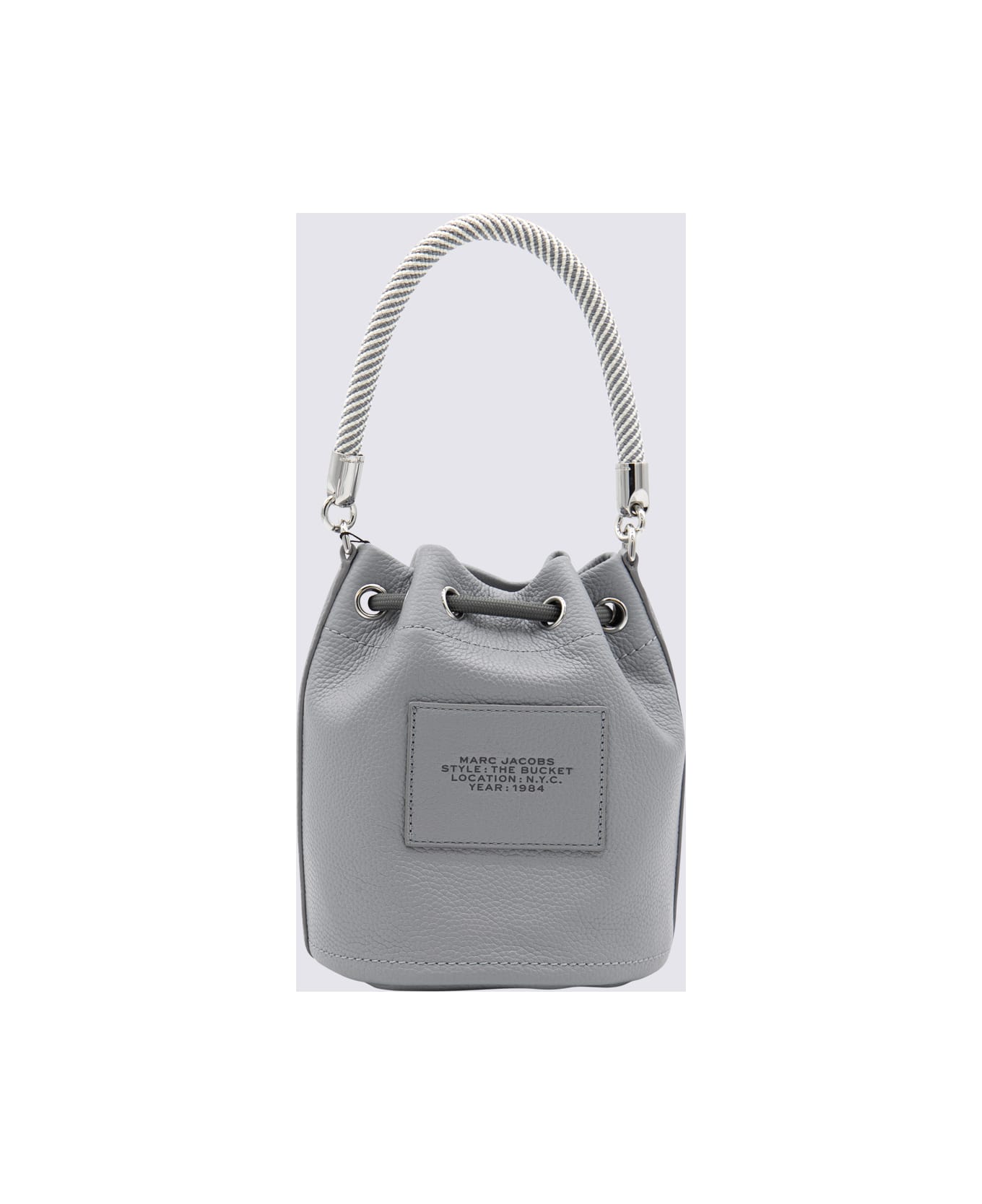 Marc Jacobs Grey Leather Bucket Bag - WOLF GREY