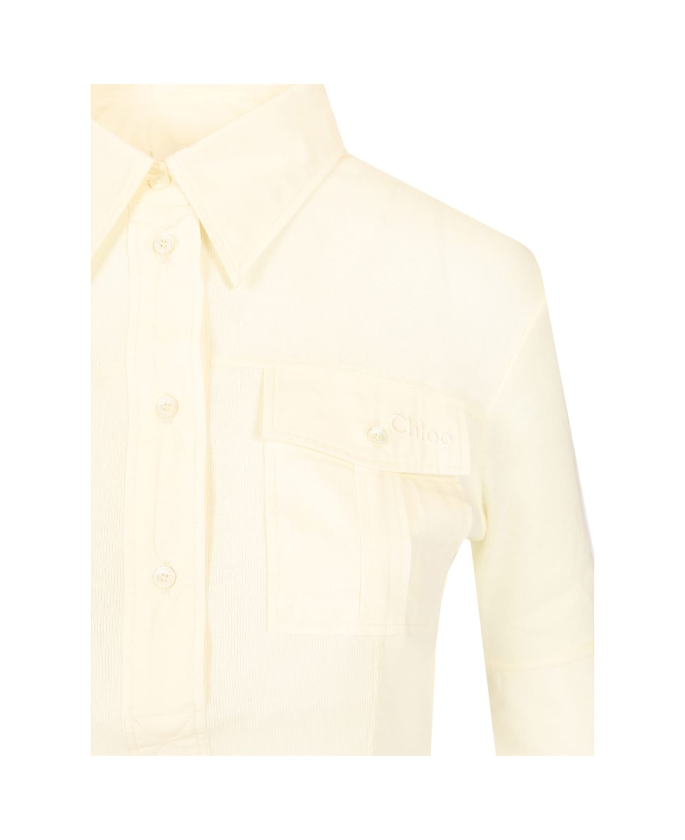 Chloé Slim Fit Polo Shirt - WHITE