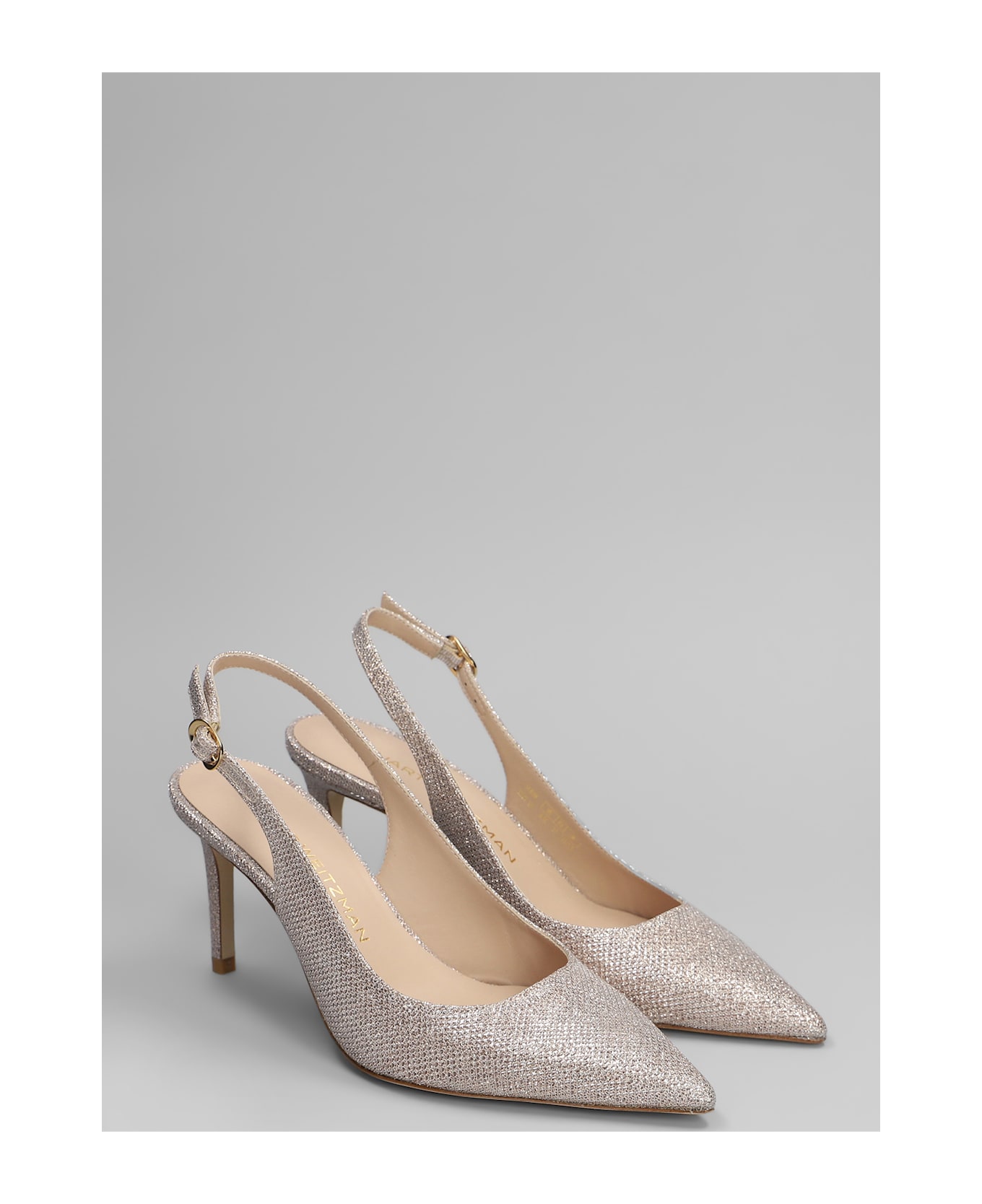 Stuart Weitzman Stuart Power Lsgbk 7 Pumps In Gold Leather - gold