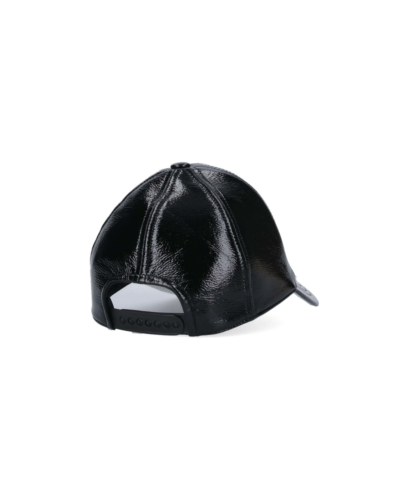 Courrèges 
reedition
 Vinyl Baseball Cap - Black