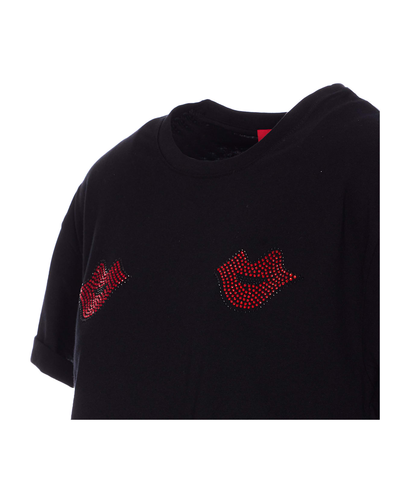 aniye by Aniye Kiss Crop Top - Black