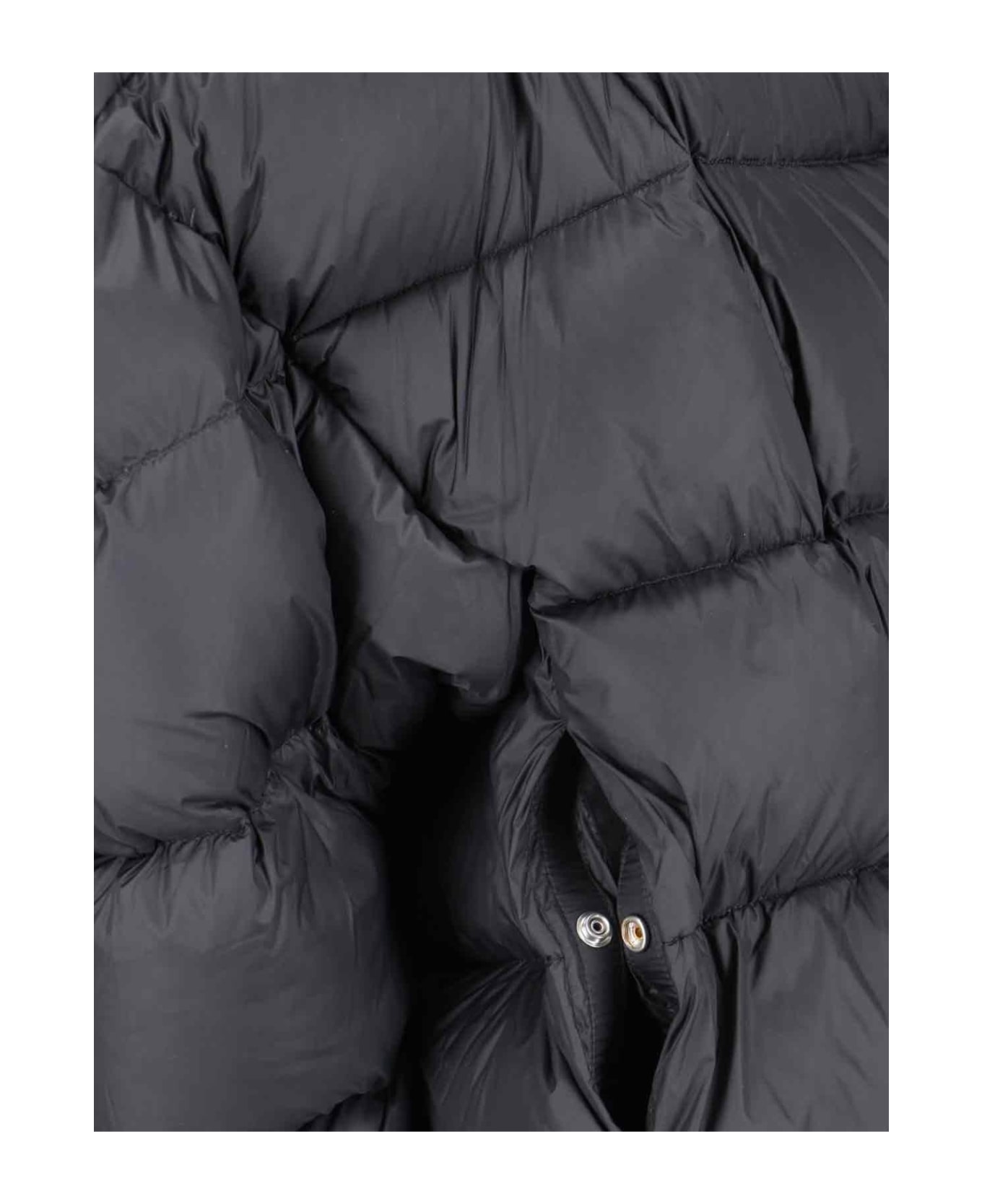 Rick Owens 'porterville Jumbo Peter' Hooded Down Jacket - Black コート＆ジャケット