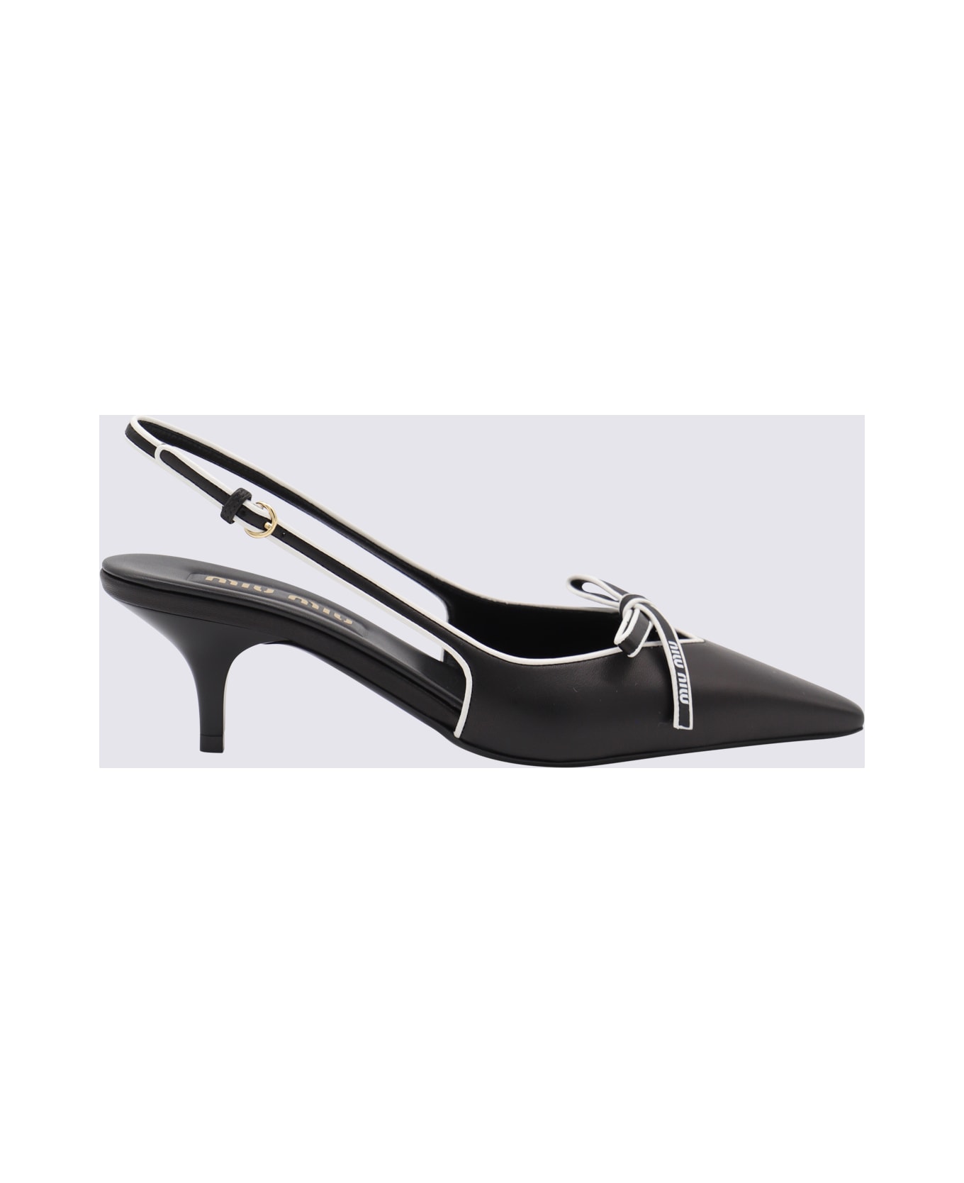Miu Miu Black Leather Pumps - Black