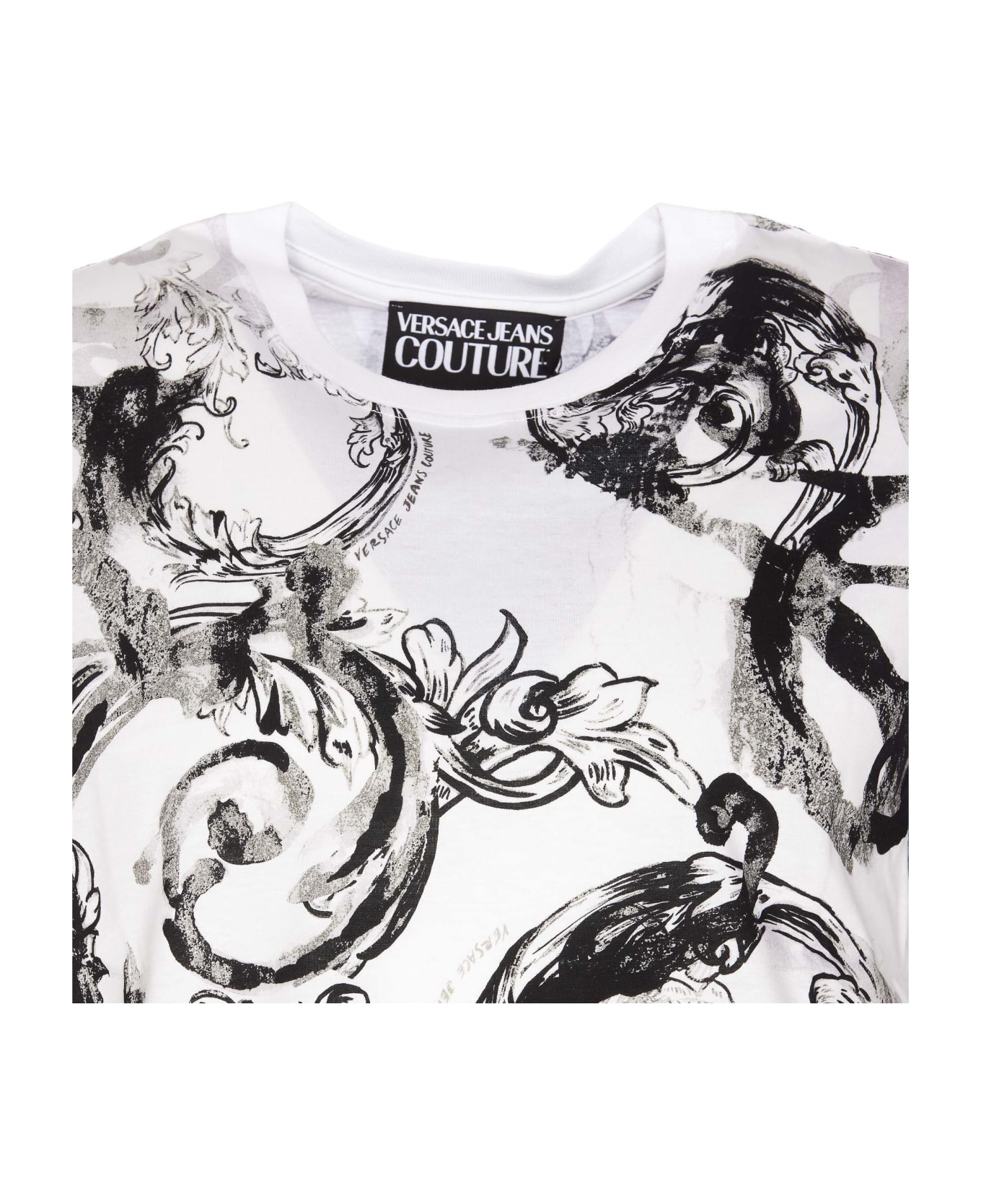 Versace Jeans Couture T-shirt Watercolour Couture - White