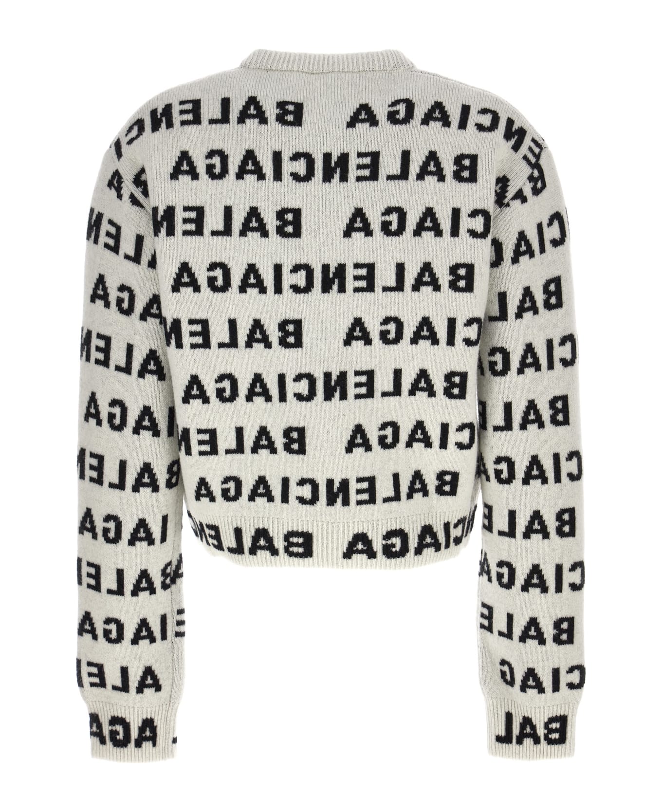 Balenciaga Crew-neck Wool Sweater - White ニットウェア