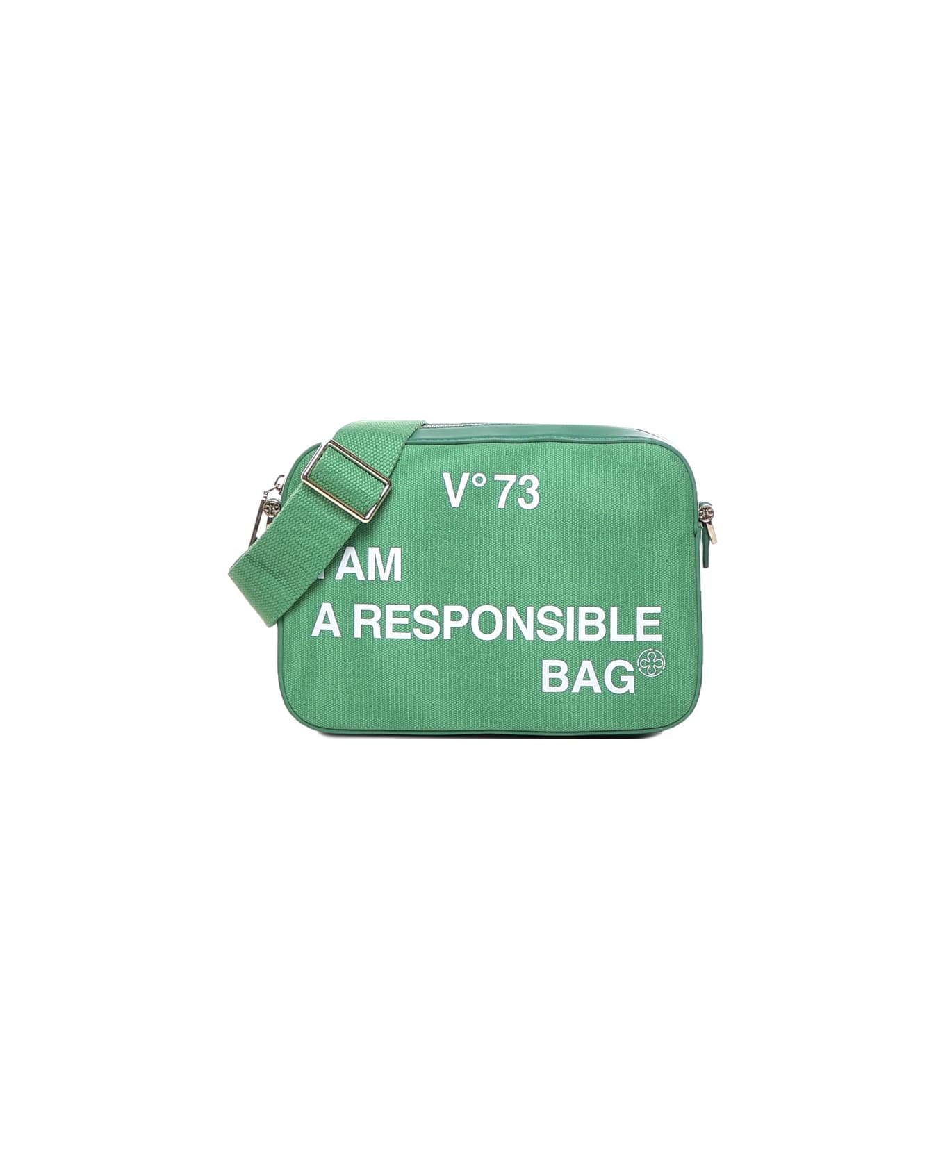 V73 Responsibility Shoulder Bag In Cotton - Green